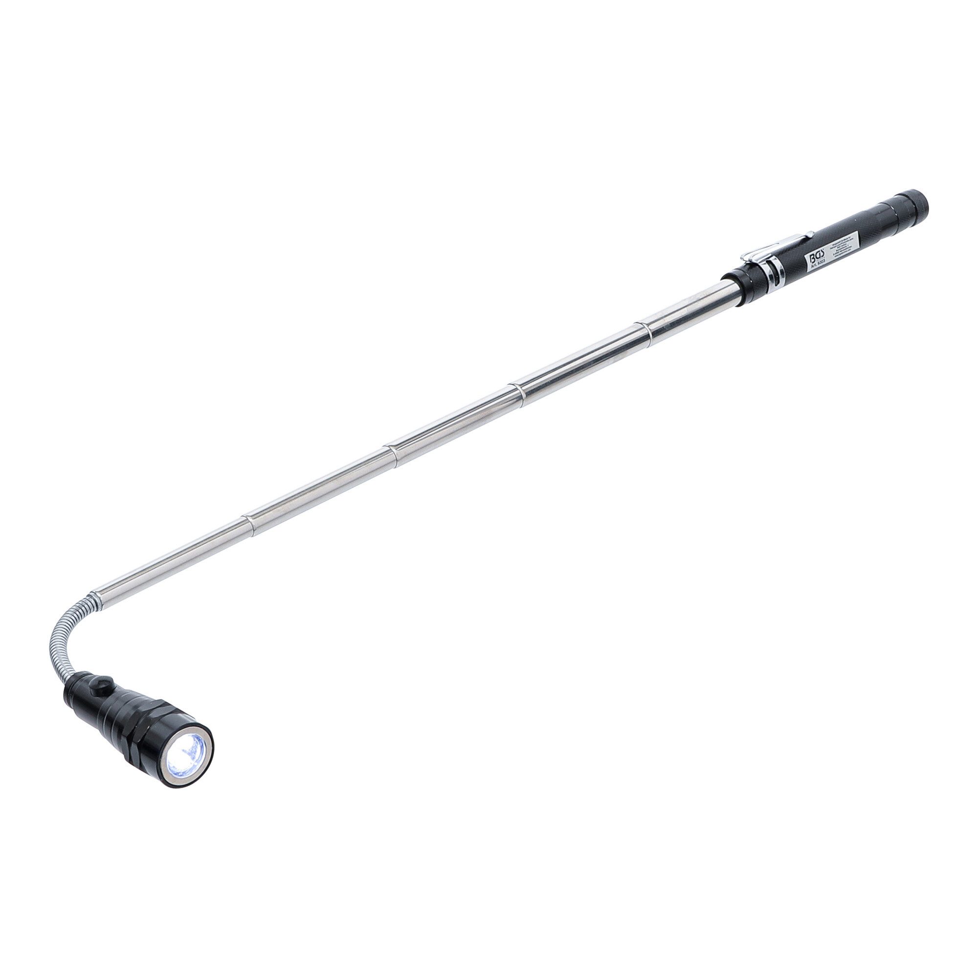 BGS technic Schraubstock BGS Ausziehbare LED-Leuchte mit Magnetheber "2-IN-1"