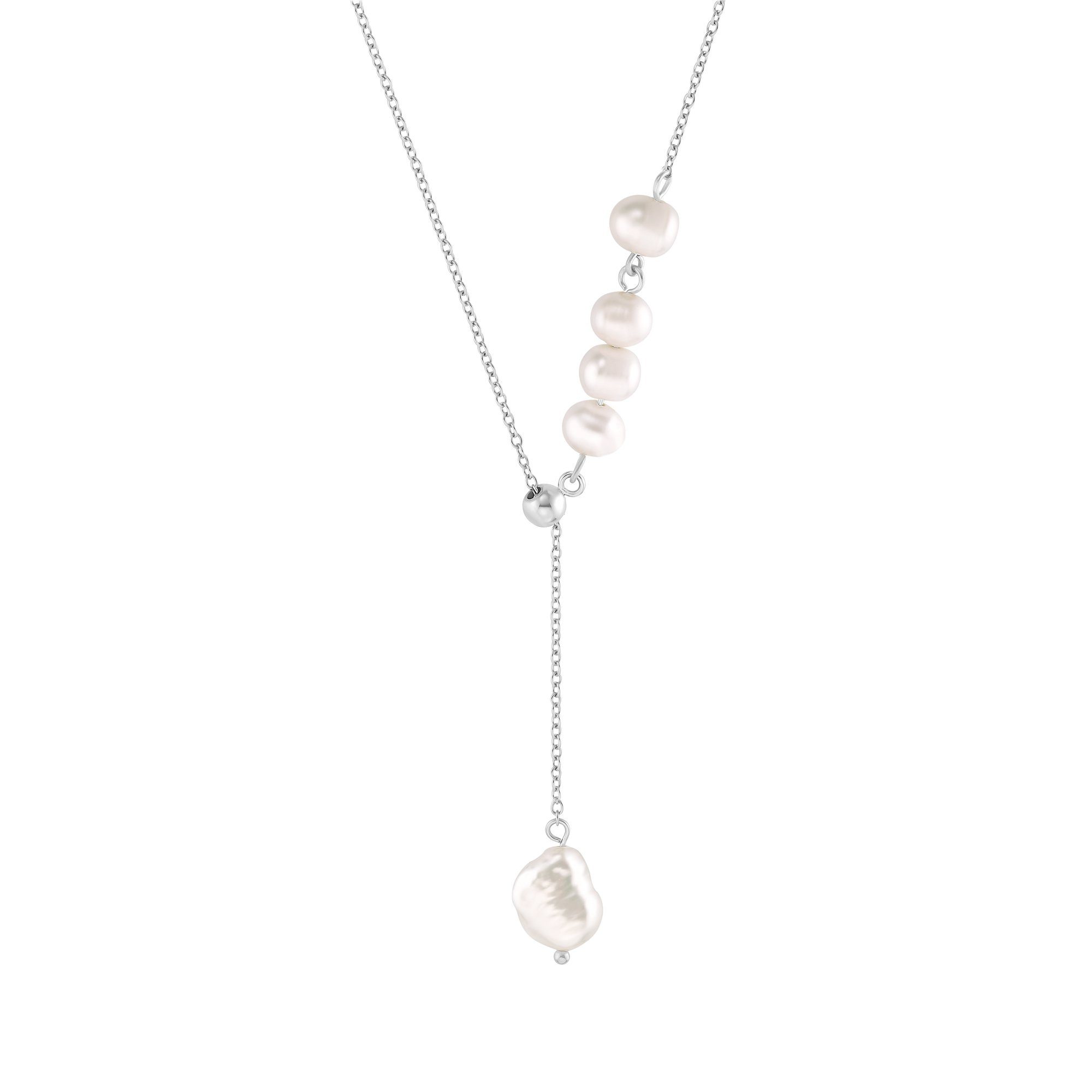 Heideman Collier Kette (inkl. Geschenkverpackung), Frauen silberfarben poliert für mit Luzi ausgefallenen Perlen
