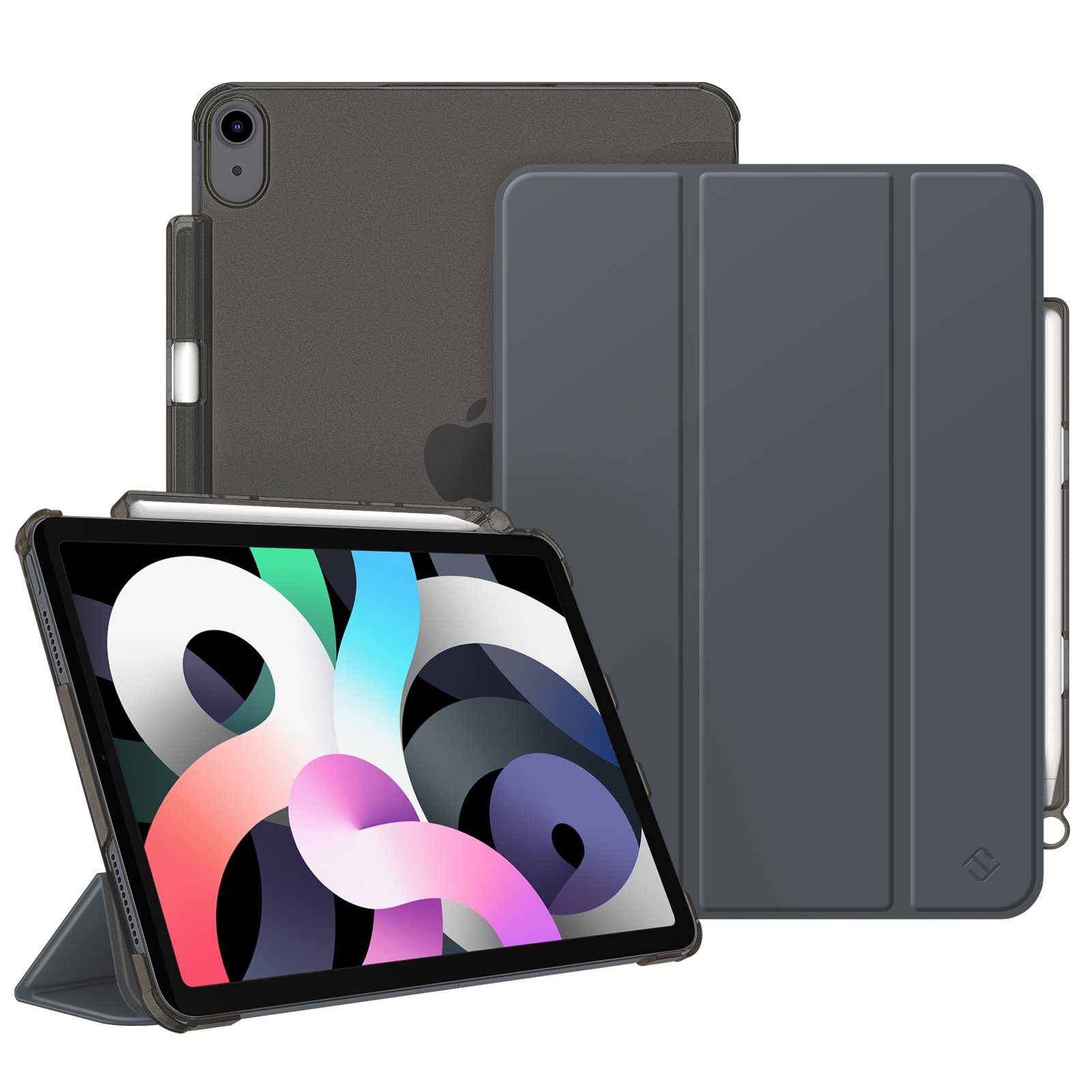 Fintie Tablet-Hülle für iPad Air 11'' M4/M3/M2(2026/2025/2024), iPad Air 5/4 Gen 2022/2020 10.9 Zoll, mit Stifthalter, ultradünne leichte Hülle mit transparenter Rückseite