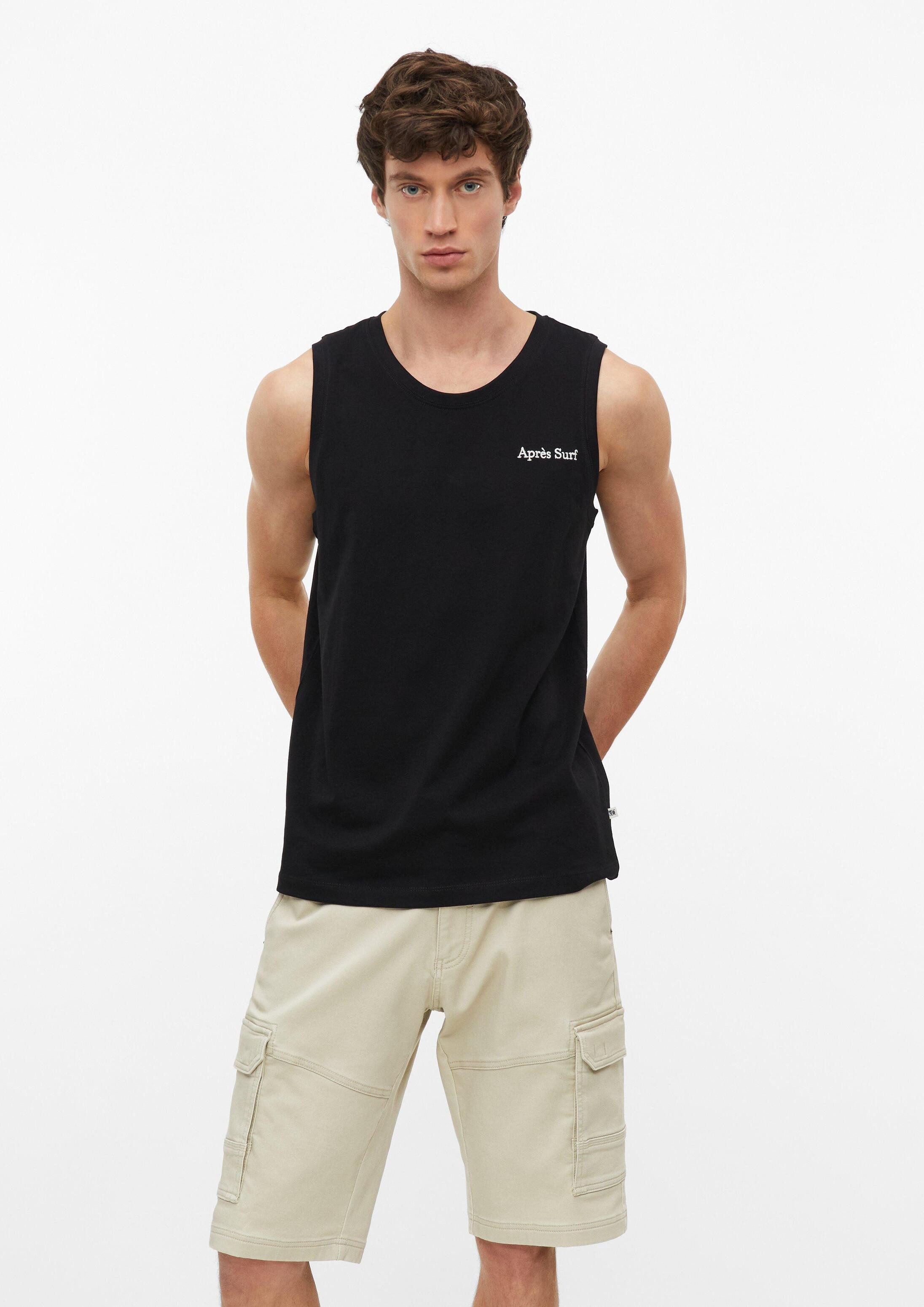 s.Oliver Muskelshirt T-Shirt Baumwoll-Top mit Stickerei