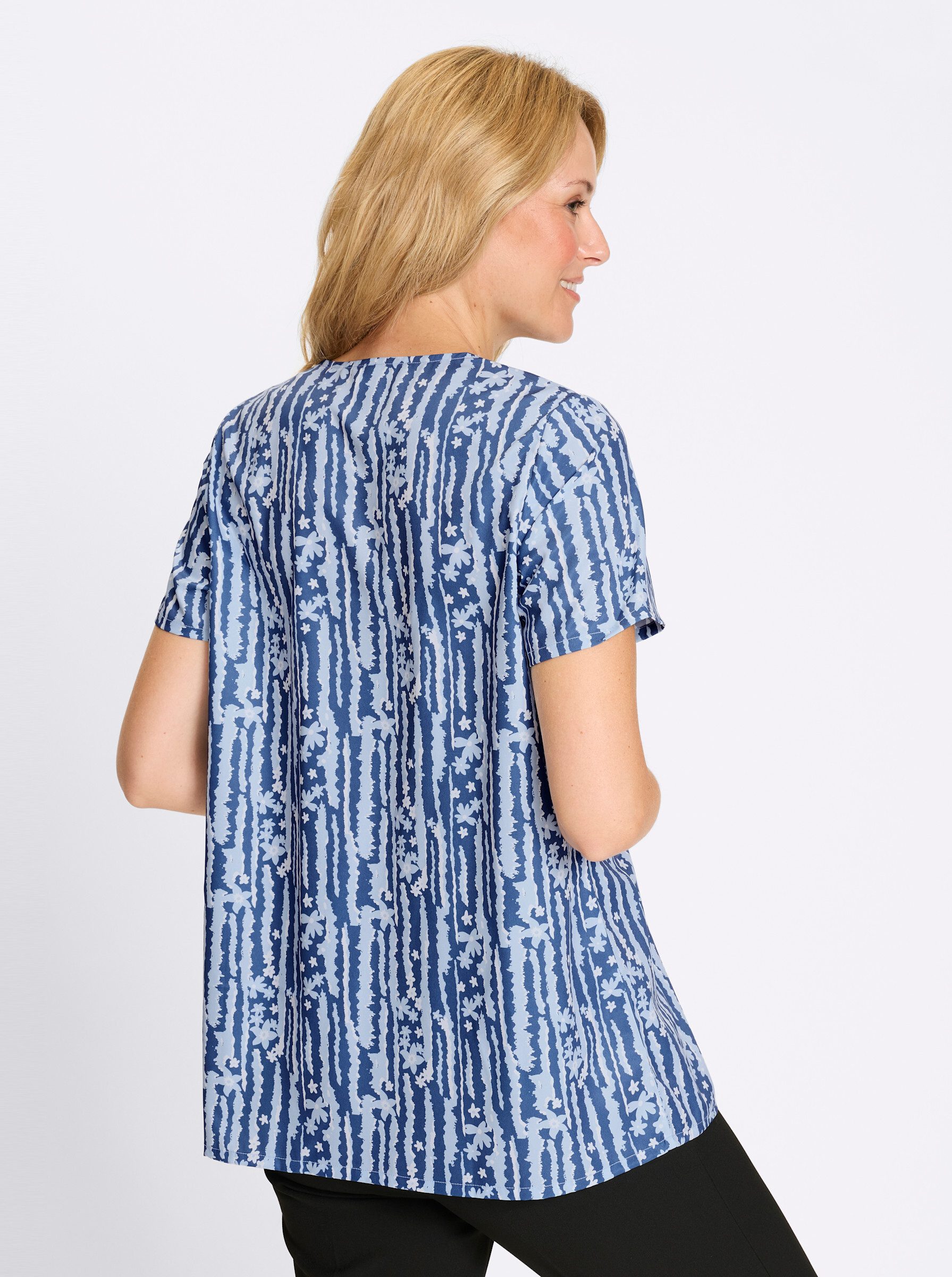 Sieh an! Klassische Bluse Kurzarm-Bluse Kurzarm