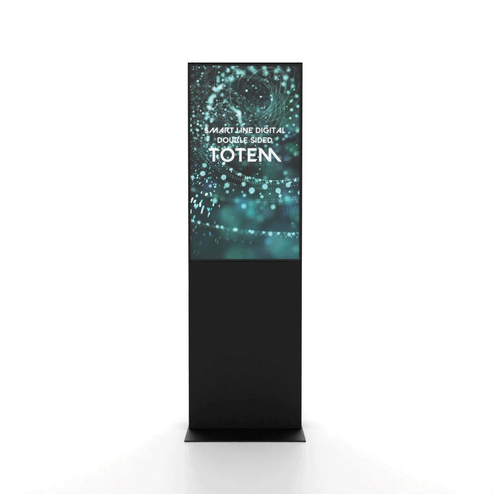 Showdown Displays Einzelrahmen Showdown Displays Digitale Smart Line Infostele doppelseitig mit Samsu, (1 St)
