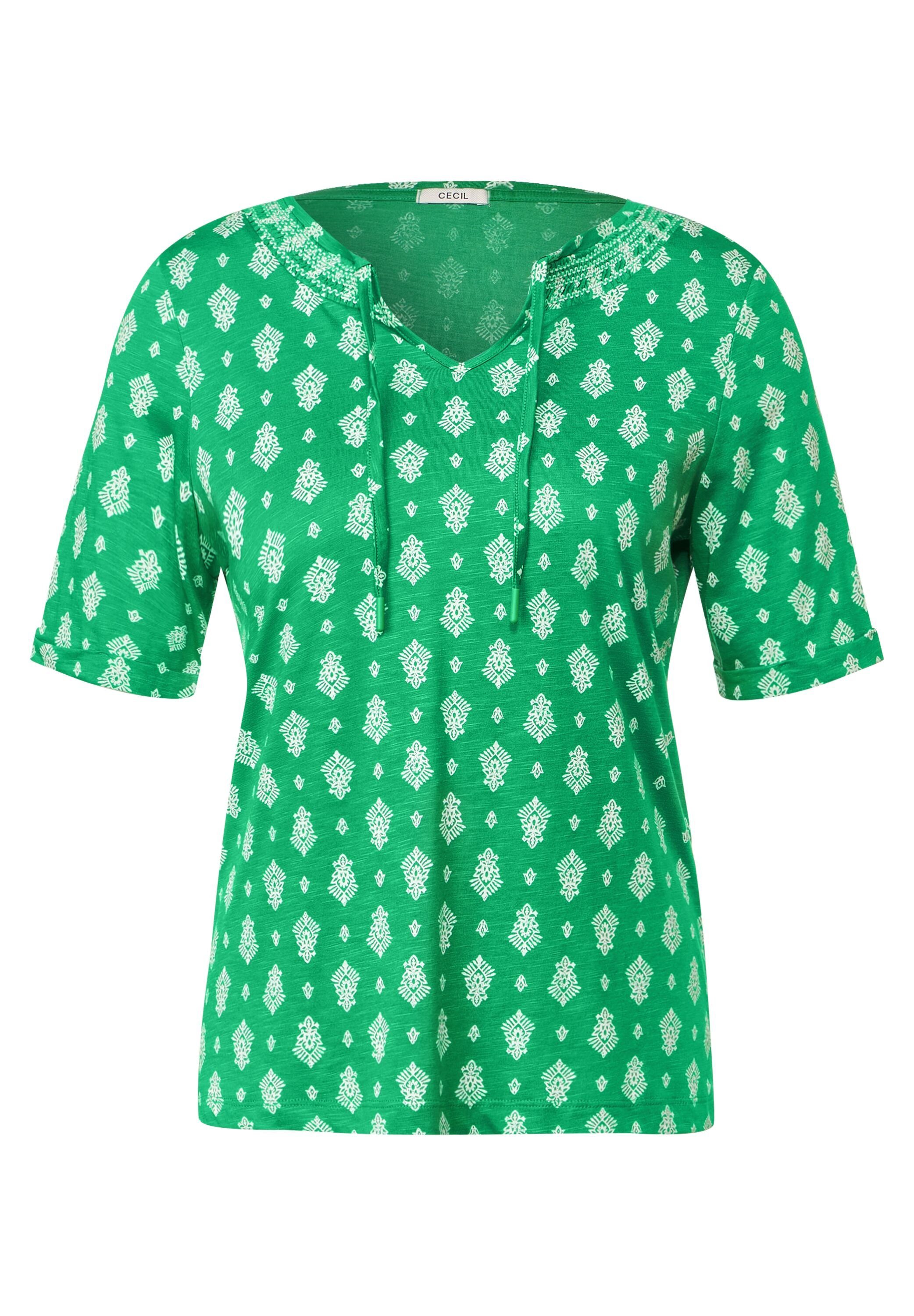softem aus Cecil T-Shirt green fresh Materialmix