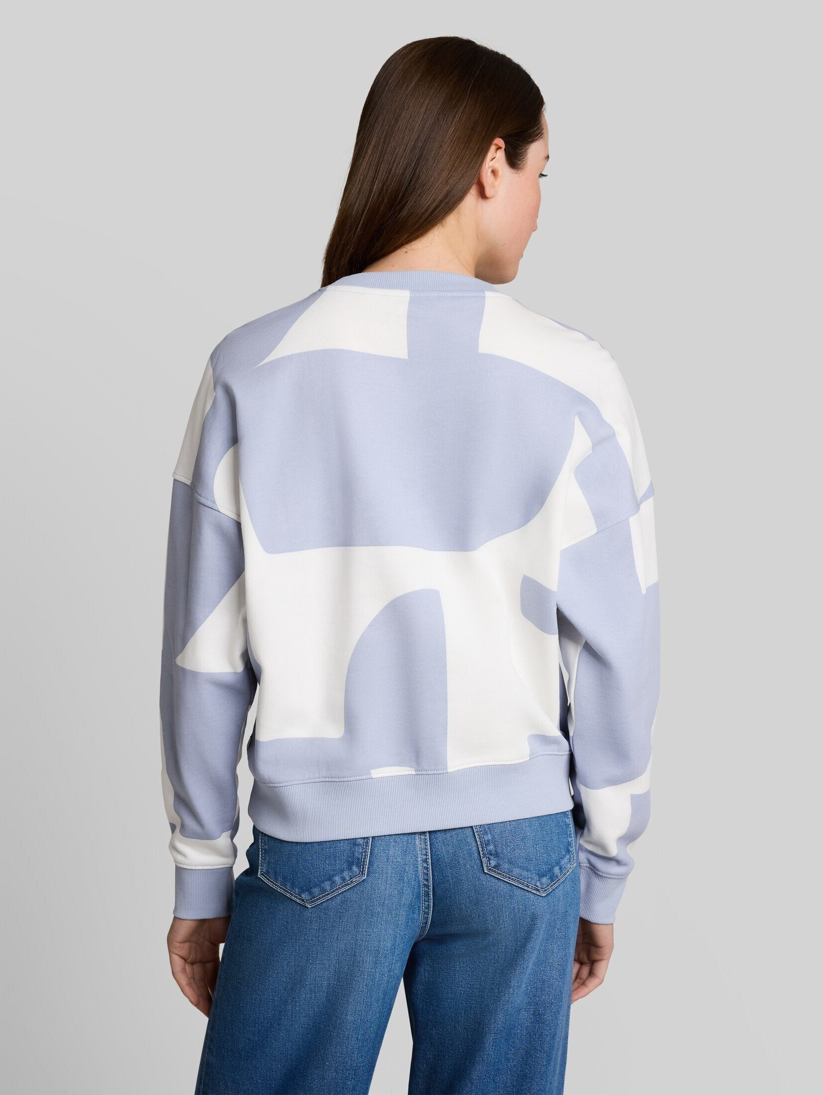 TOM TAILOR Denim Sweatshirt Strick & Sweatshirts Loose Fit Sweatshirt mit Muster