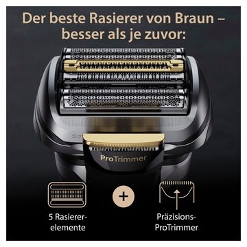 Braun Elektrorasierer Series 9 Pro+ 9575cc, Reinigungsstation, Precision ProTrimmer