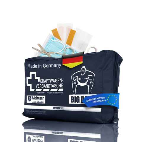 BigDean KFZ-Verbandtasche Verbandskasten MADE IN GERMANY blau DIN 13164:2022