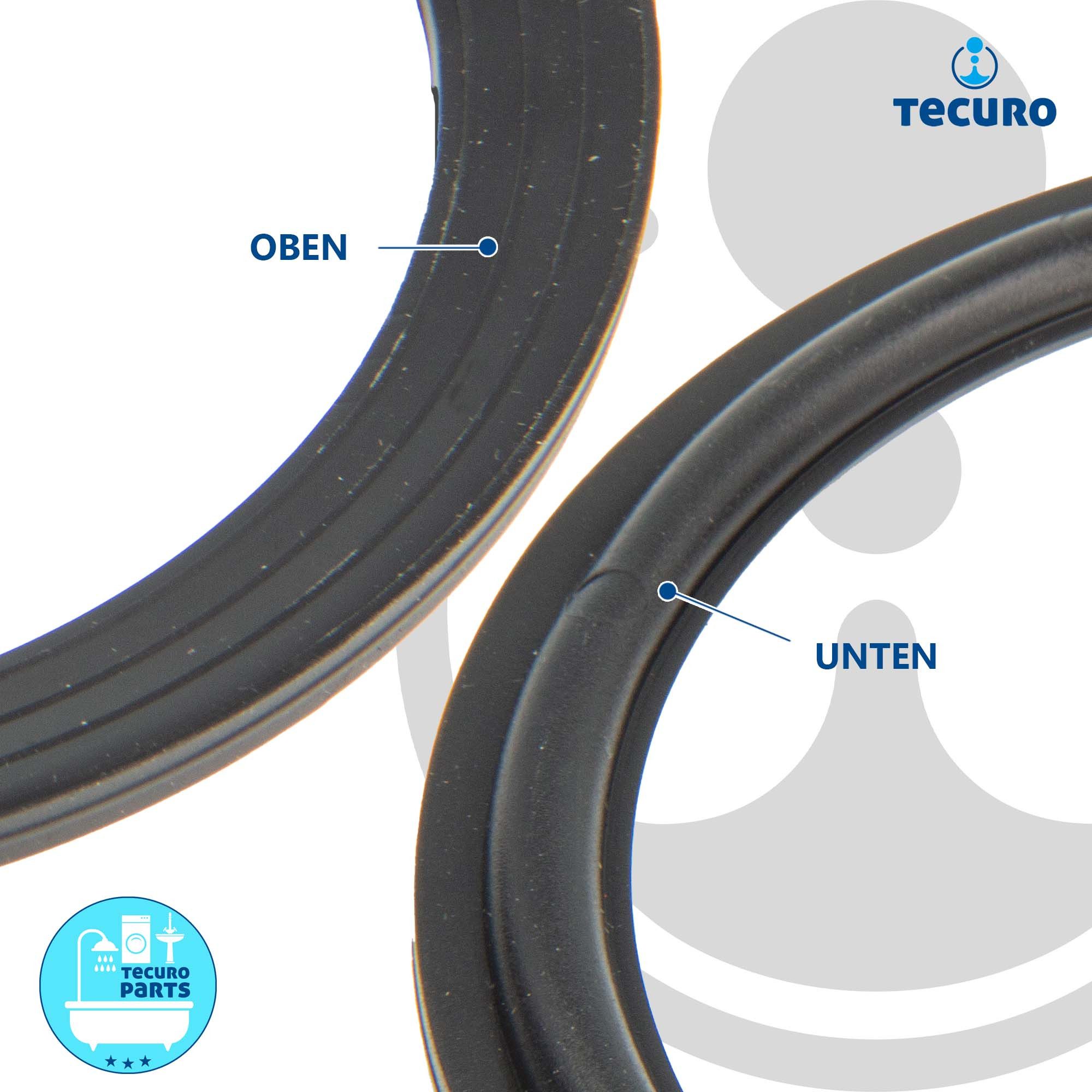 tecuro Siphon Gummi-Dichtung für Siebkorb 3 1/2" Ø 110 mm x Ø 86 mm x 5 mm – Bild 5 von 5