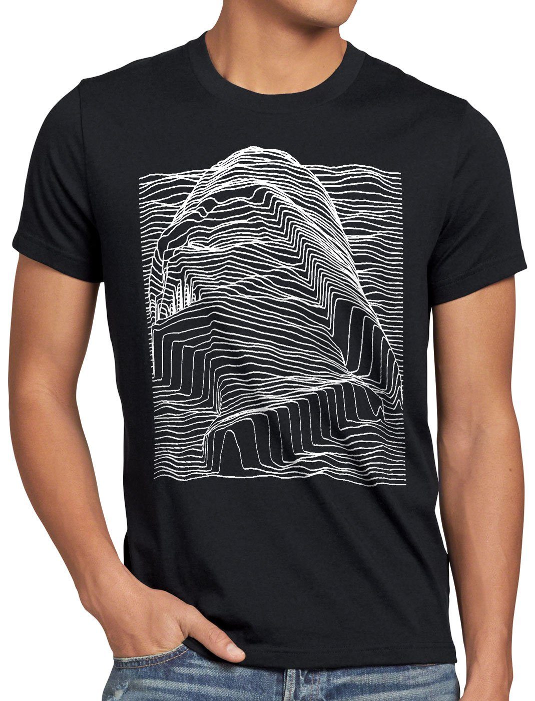style3 Print-Shirt Herren T-Shirt Vader Line Art imperium lord