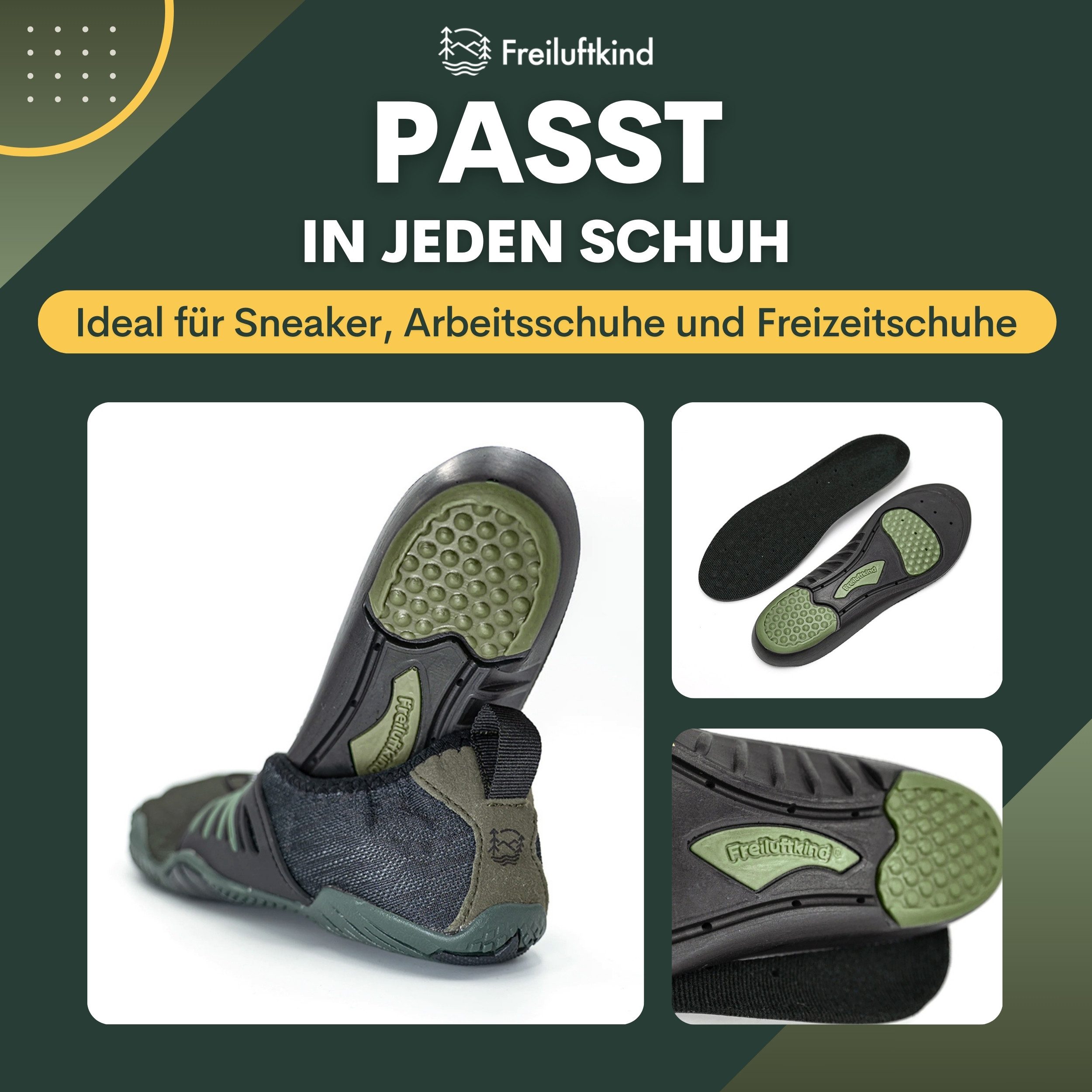 Freiluftkind ErgoFlex-Einlegesohlen Sneaker Komfort Einlegesohle