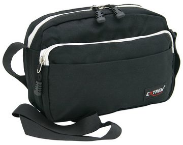 BAG STREET INTERNATIONAL Schultertasche - Kleine Umhängetasche, Freizeittasche - Nylon crossbag, Schwarz