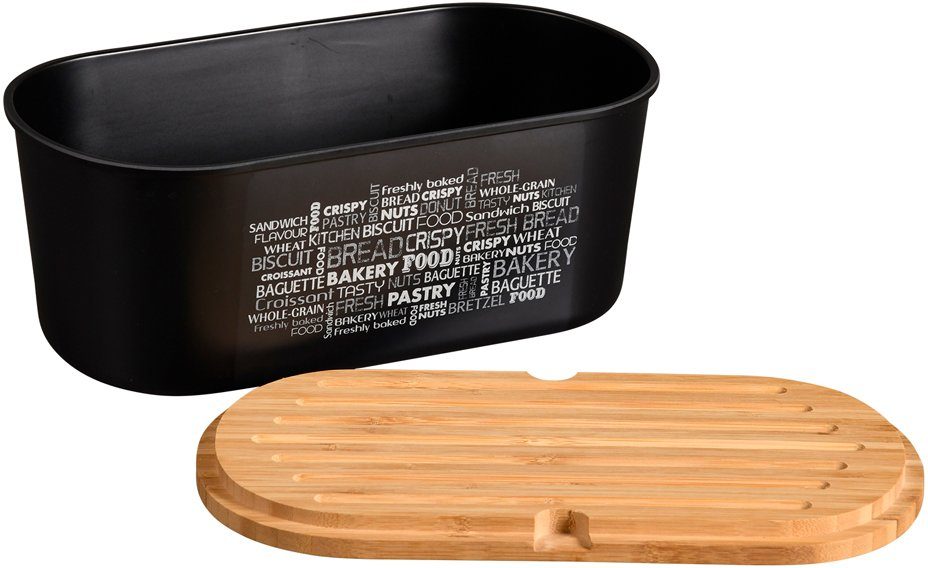 KESPER® Brotkasten, Bambus, Kunststoff, (1-tlg), mit Schneidebrett
