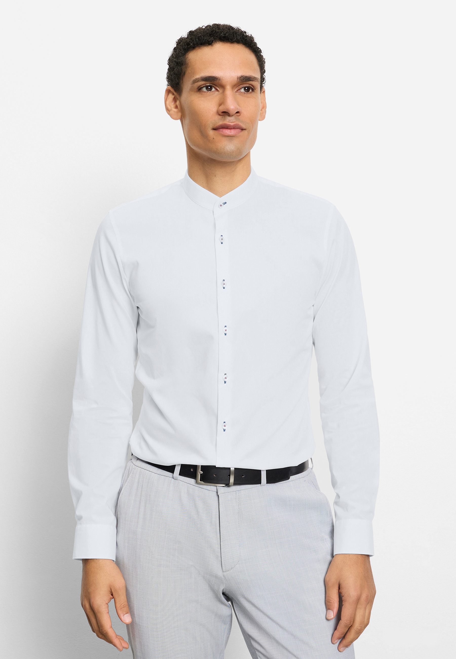 OLYMP Businesshemd OLYMP No. Six, Super Slim, Stehkragen