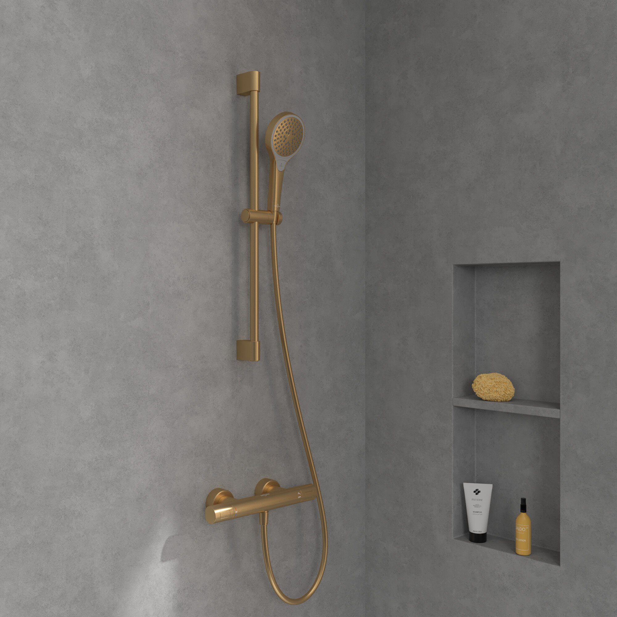 Villeroy & Boch Brausethermostat Universal Taps & Fittings Duschthermostat, Rund - Brushed Gold