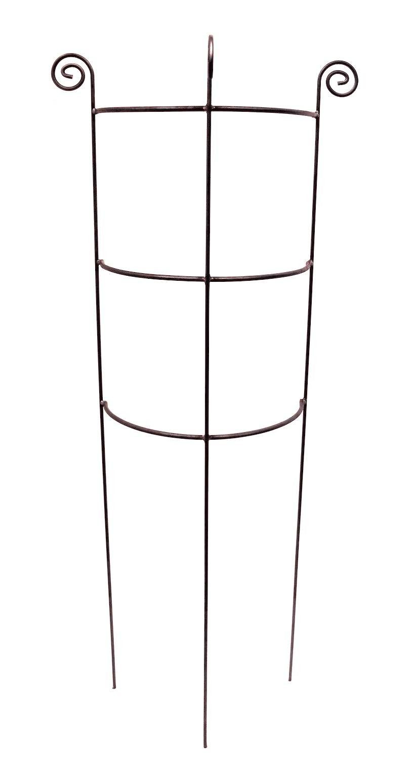 Hirsch Terracotta Rankgitter Staudenhalter halbrund H:150 B:45 cm Vollmaterial 1 Stück, Staudenhalter - Rankgitter halbrund Höhe 150 cm