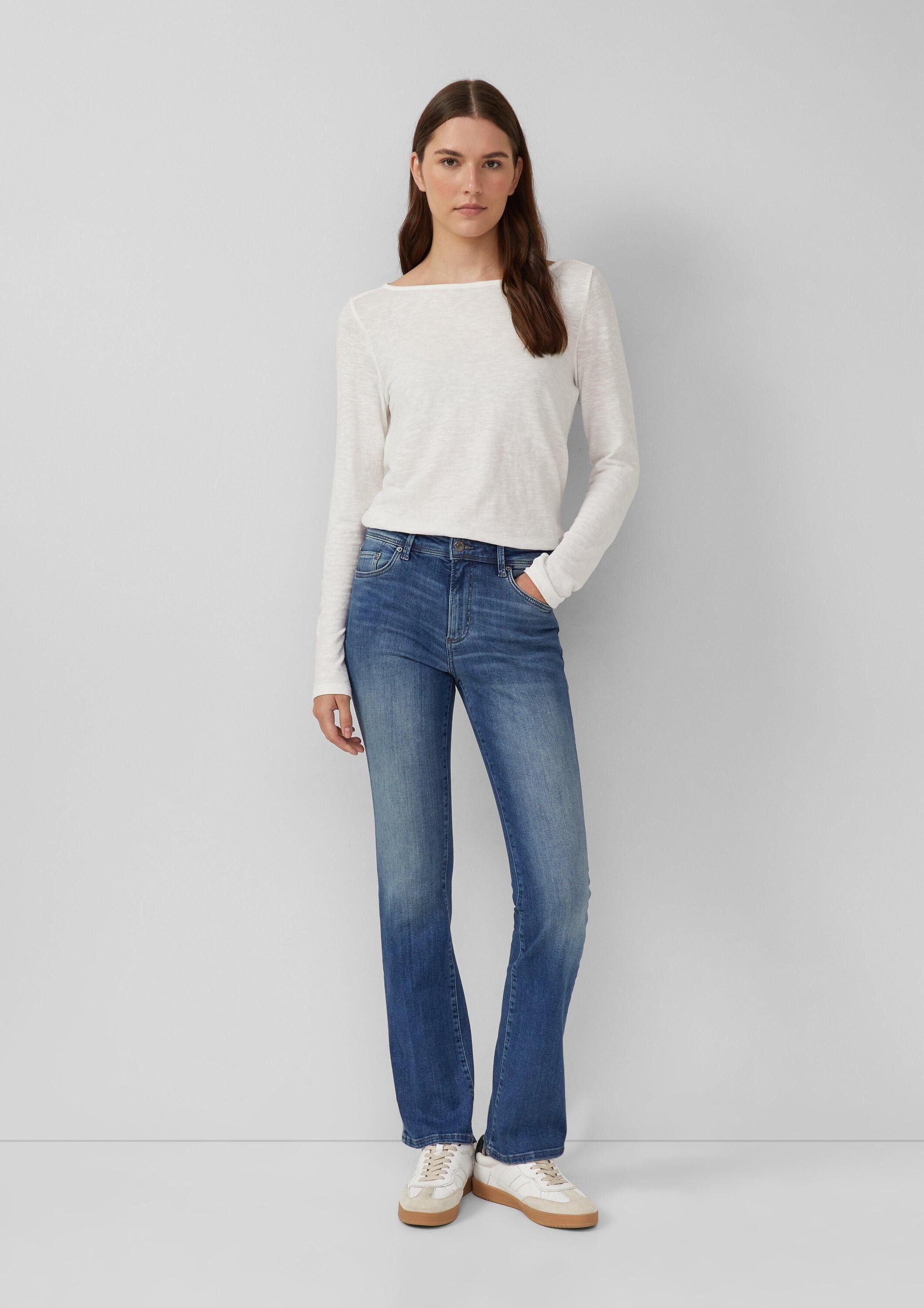 s.Oliver Bootcut-Jeans Jeans-Hose BEVERLY Jeans Beverly / Slim Fit / Mid Ri günstig online kaufen