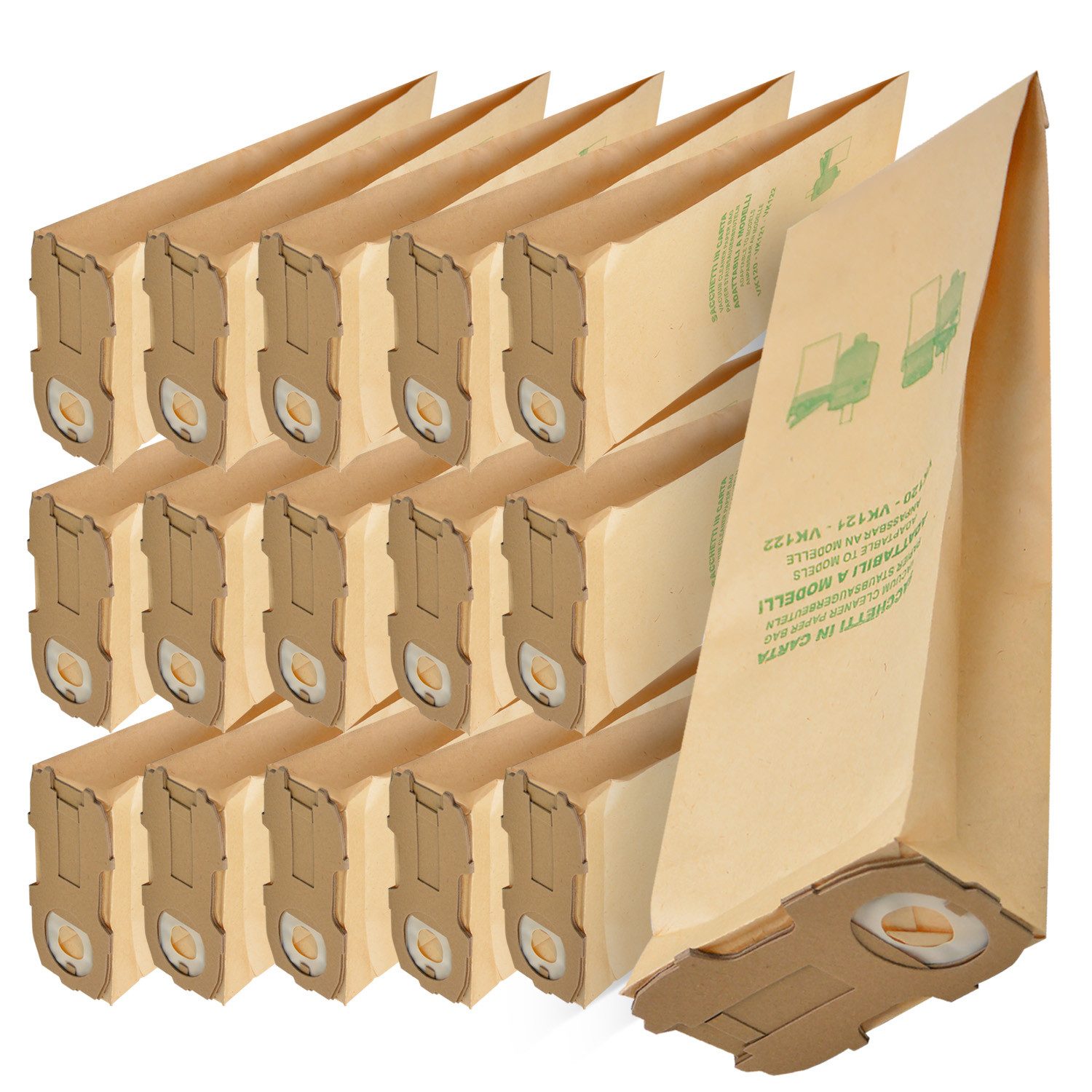 VIOKS Filterbeutel Ersatz für Vorwerk Kobold Staubsaugerbeutel, für Handstaubsauger Vorwerk Kobold VK 118, 119, 120, 121, 122, (16-St)