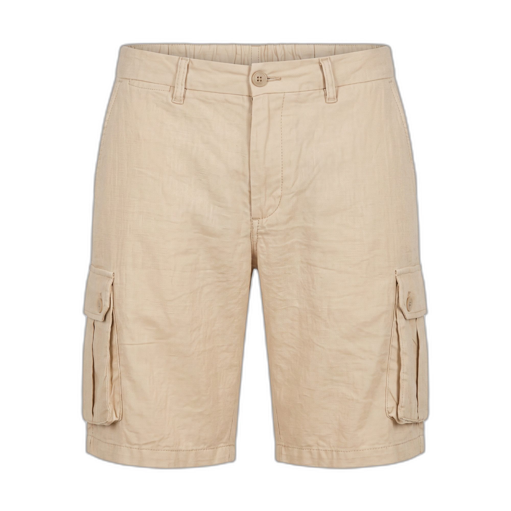 IMPURE Cargoshorts CARGO SHORT COMF.MIXED LINEN F/D - modische Shorts - kurze Hose