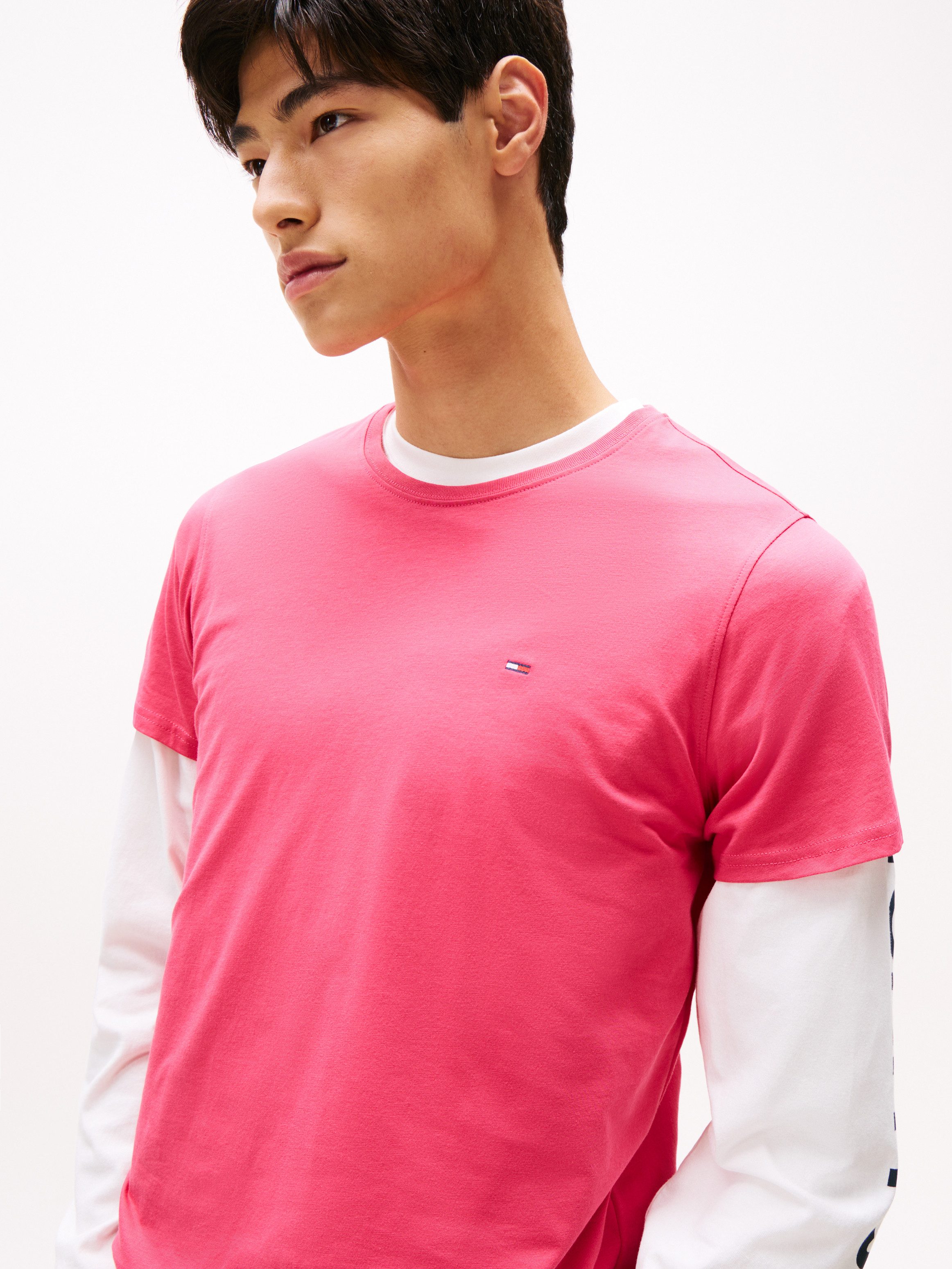 Tommy Jeans T-Shirt TJM ESSENTIAL SOLID TEE mit Rundhalsausschnitt und deze günstig online kaufen