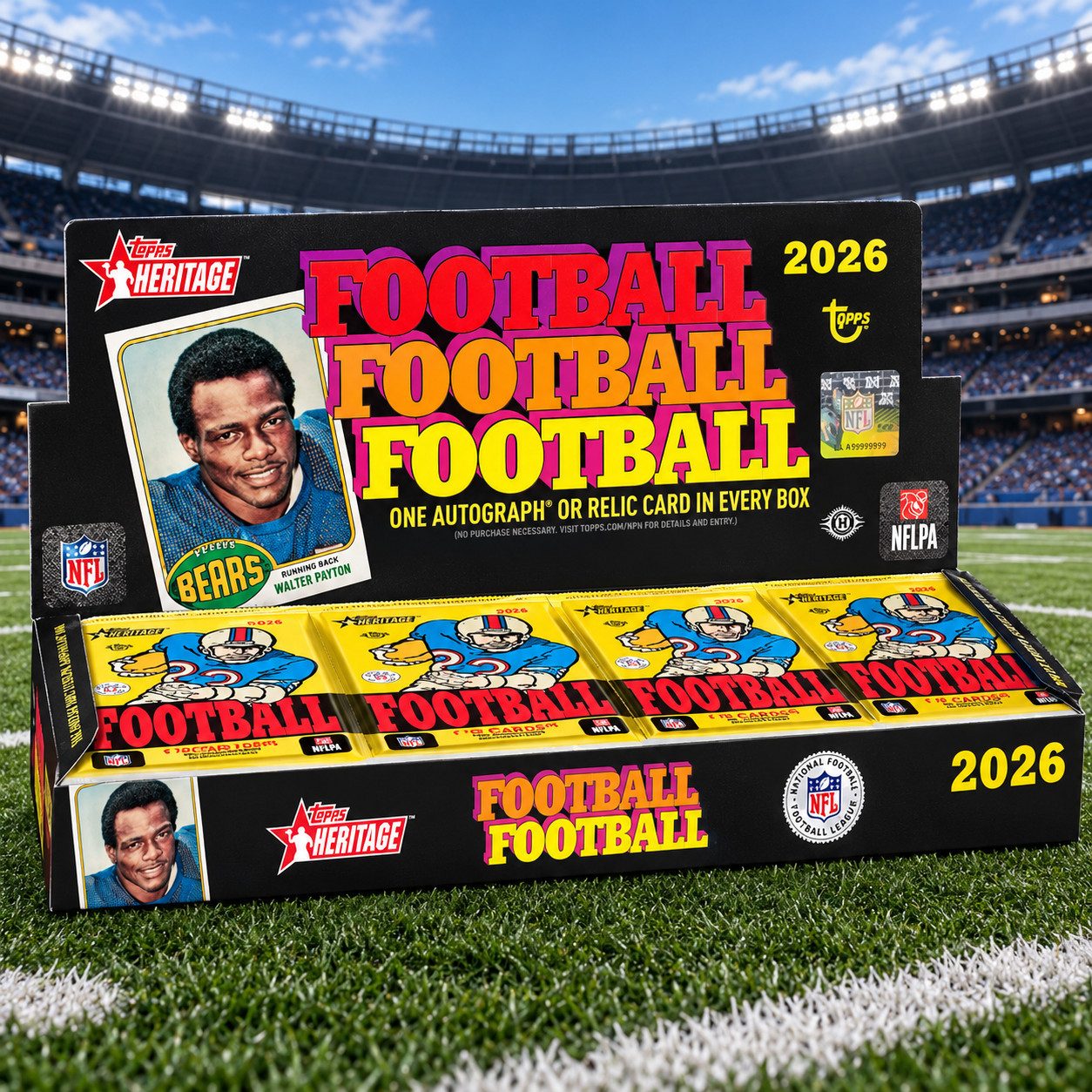 Topps Sammelkarte 2026 Topps Heritage Football Hobby Box
