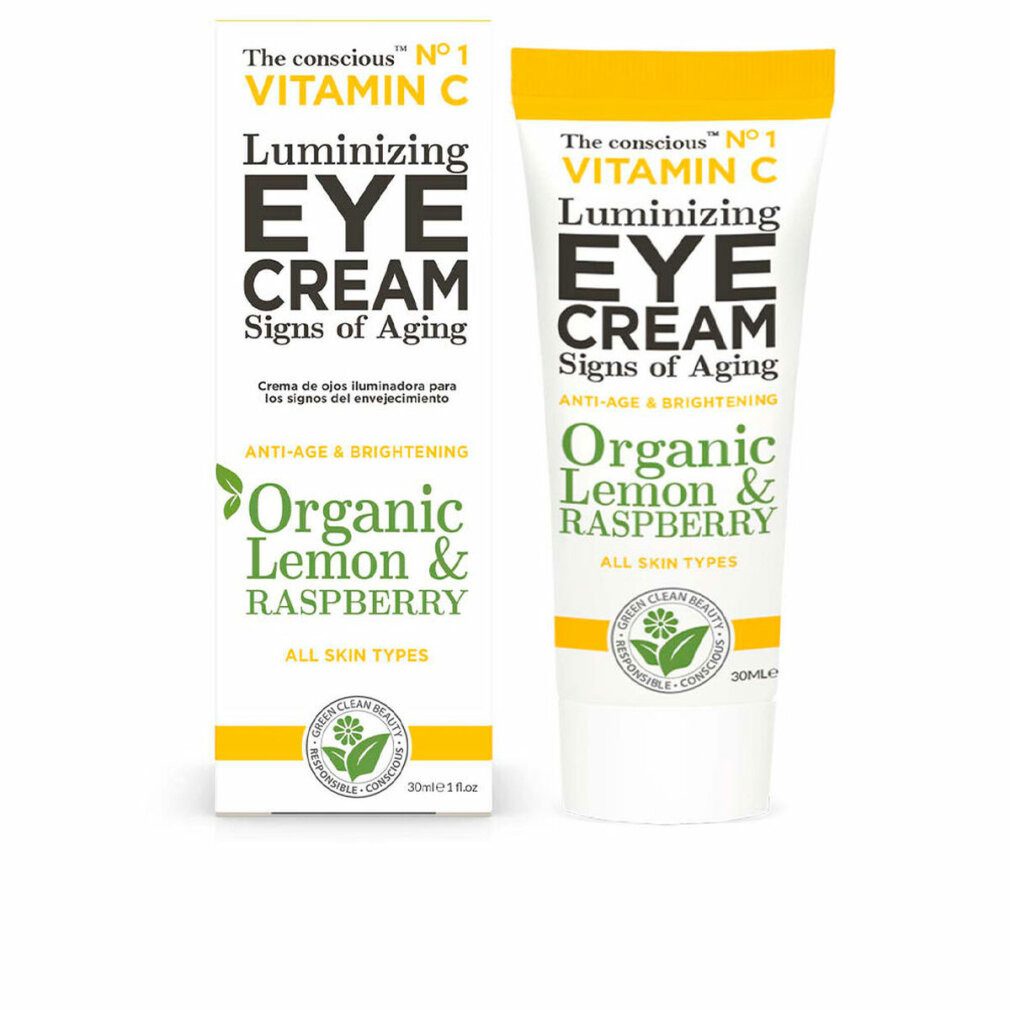 The Conscious Augencreme VITAMIN C luminizing eye cream organic lemon & raspberry