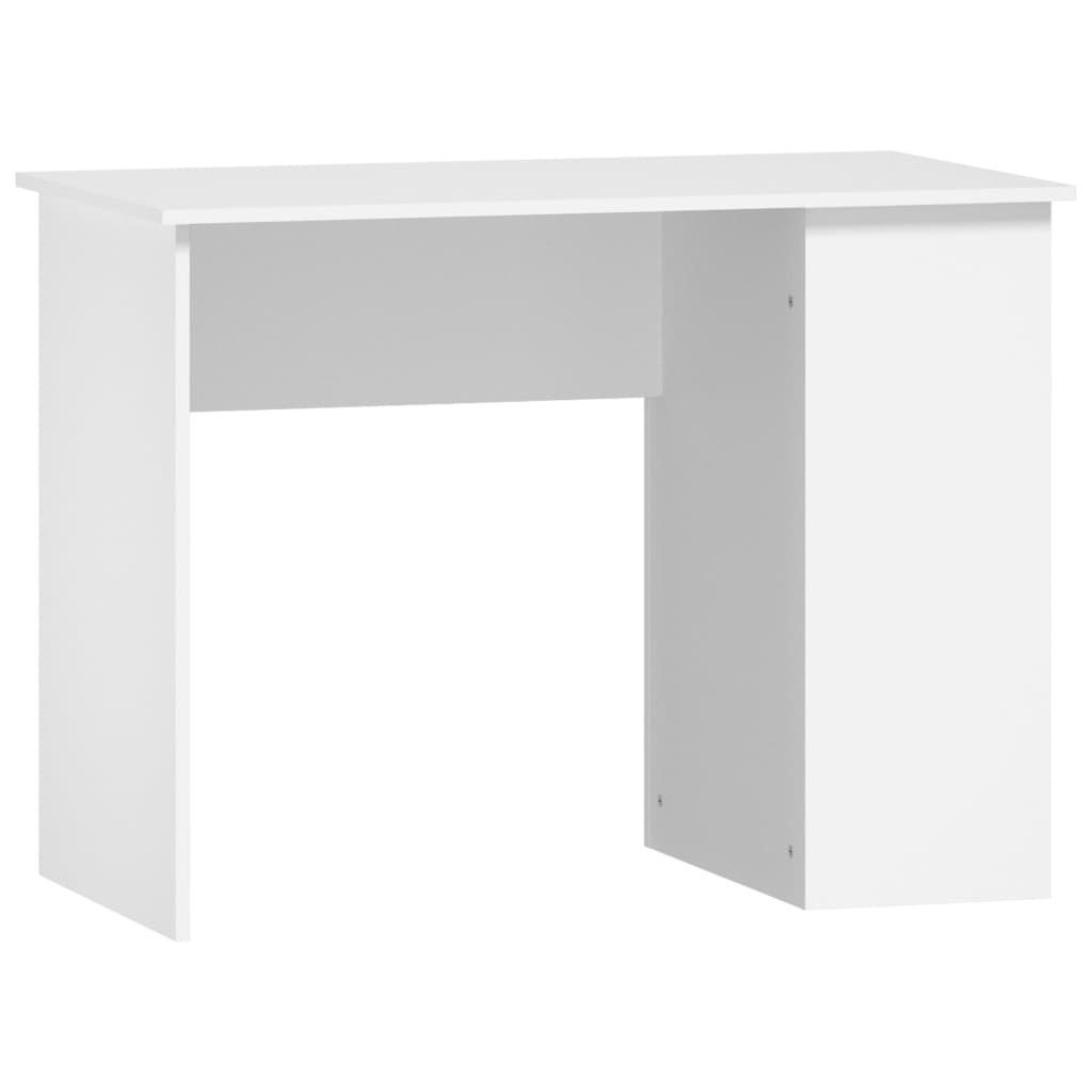 vidaXL Schreibtisch Schreibtisch cm 100x55x75 Holzwerkstoff Weiß | Weiß Weiß