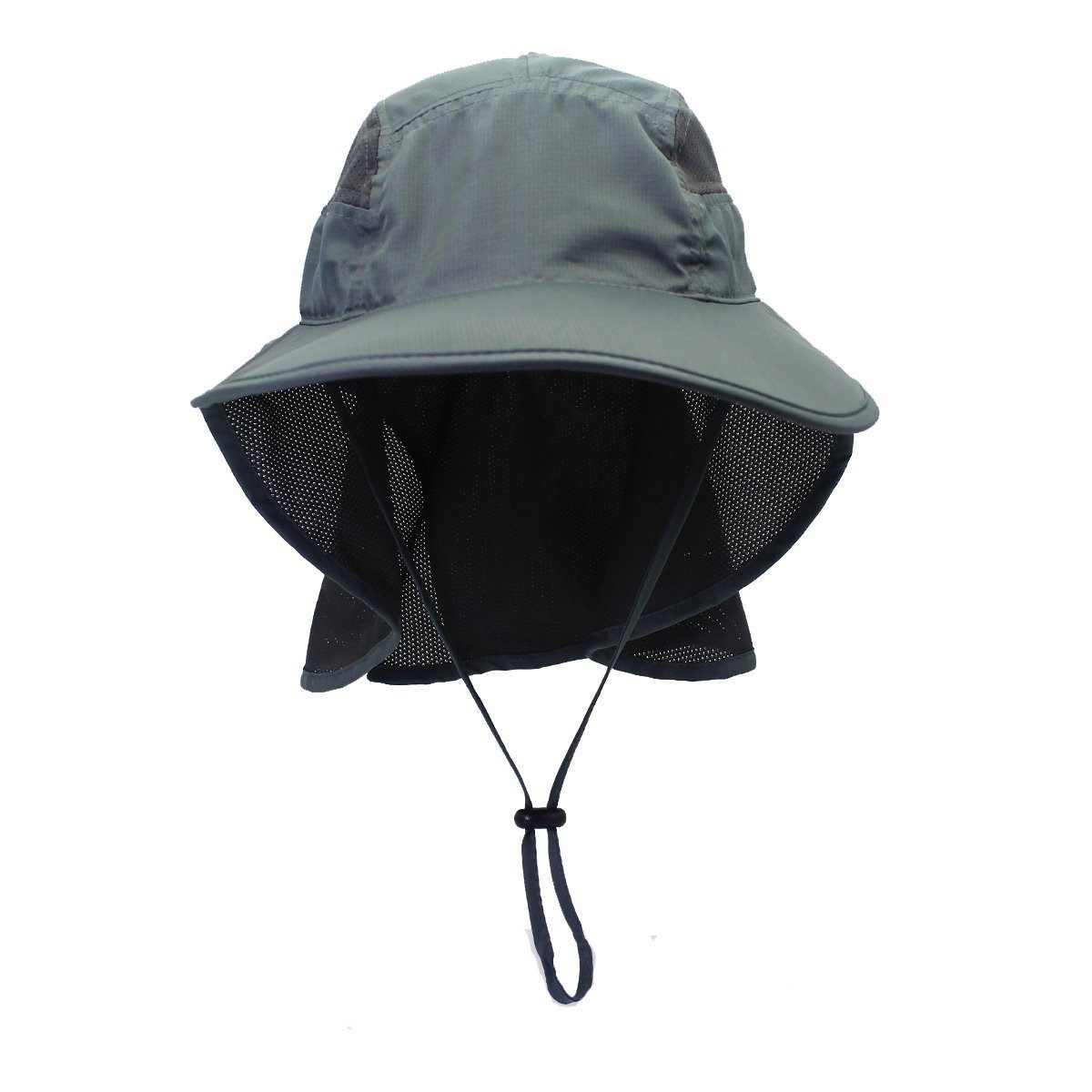 FOUORTUNATE-BEE Sonnenhut Sonnenhut mit Nackenschutz UV Schutz Outdoor Hut Faltbar Unisex Für Wandern Angeln Strand Camping Safari und Outdoor Reisen