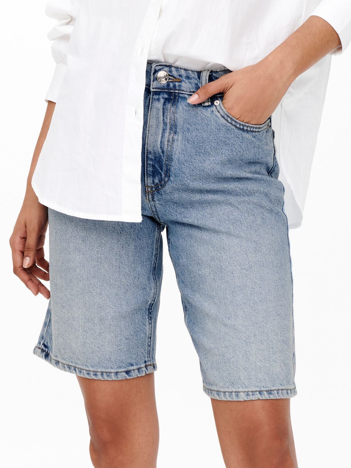 ONLY Jeansshorts ONLSONNY HW WIDE DNM aus Baumwolle