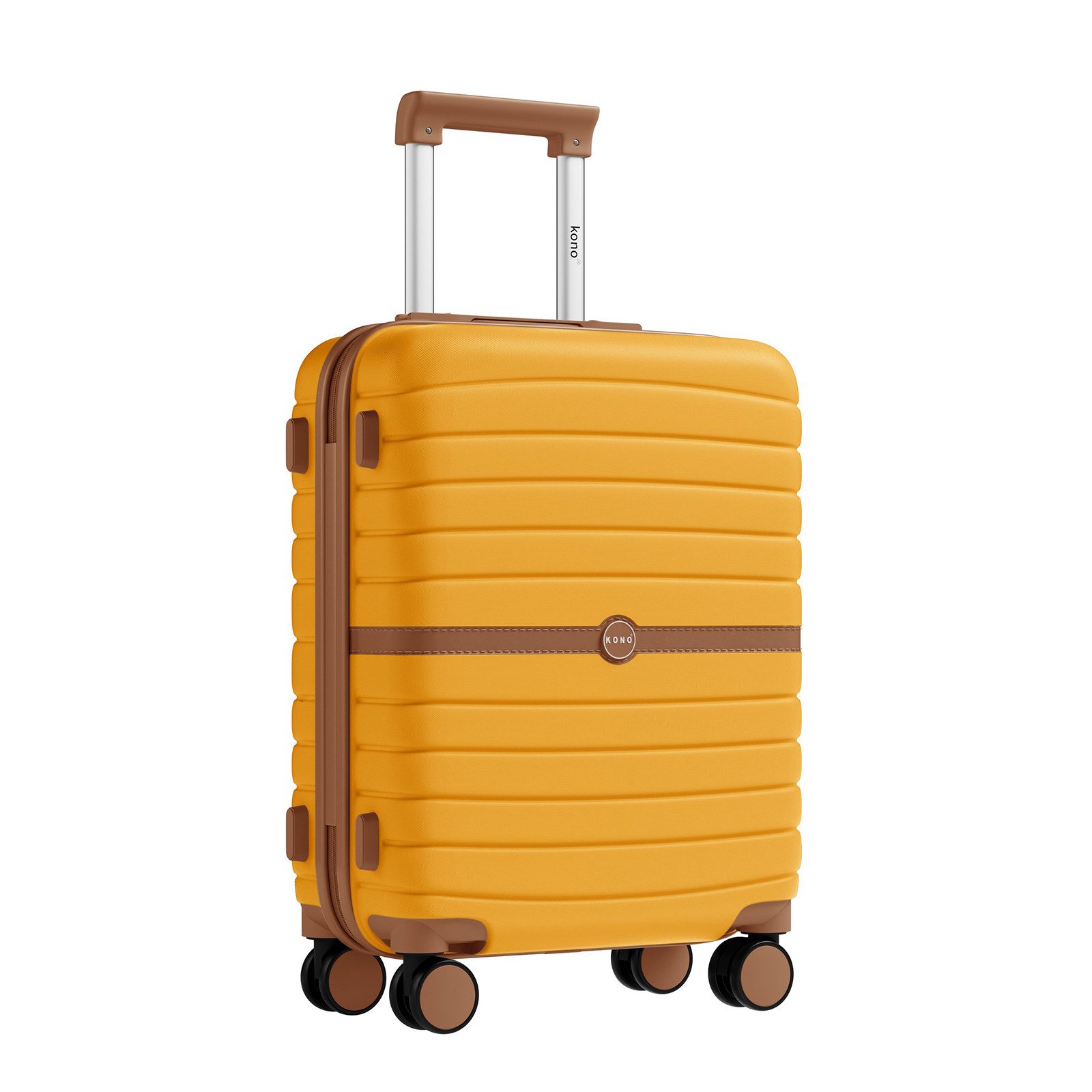 KONO Handgepäckkoffer Koffer Trolley ABS+PC Hartschalenkoffer