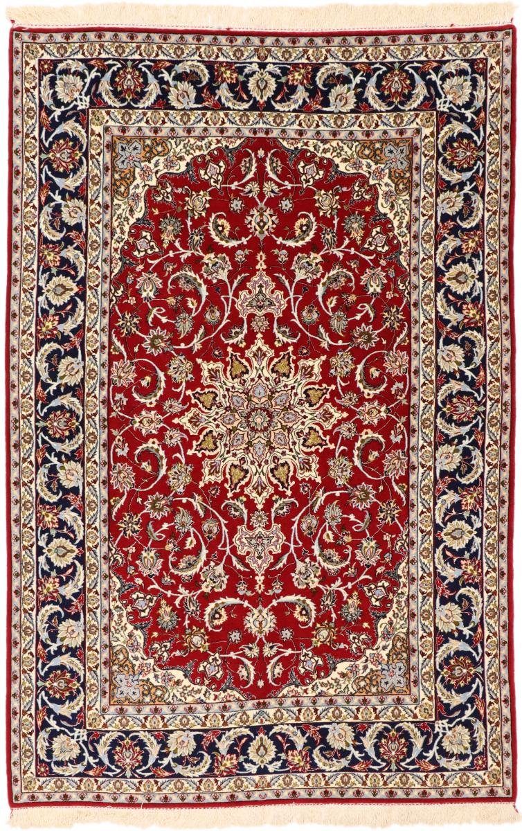rechteckig, Orientteppich Isfahan Trading, Handgeknüpfter Seidenkette 151x230 Nain 6 Orientteppich, mm Höhe: