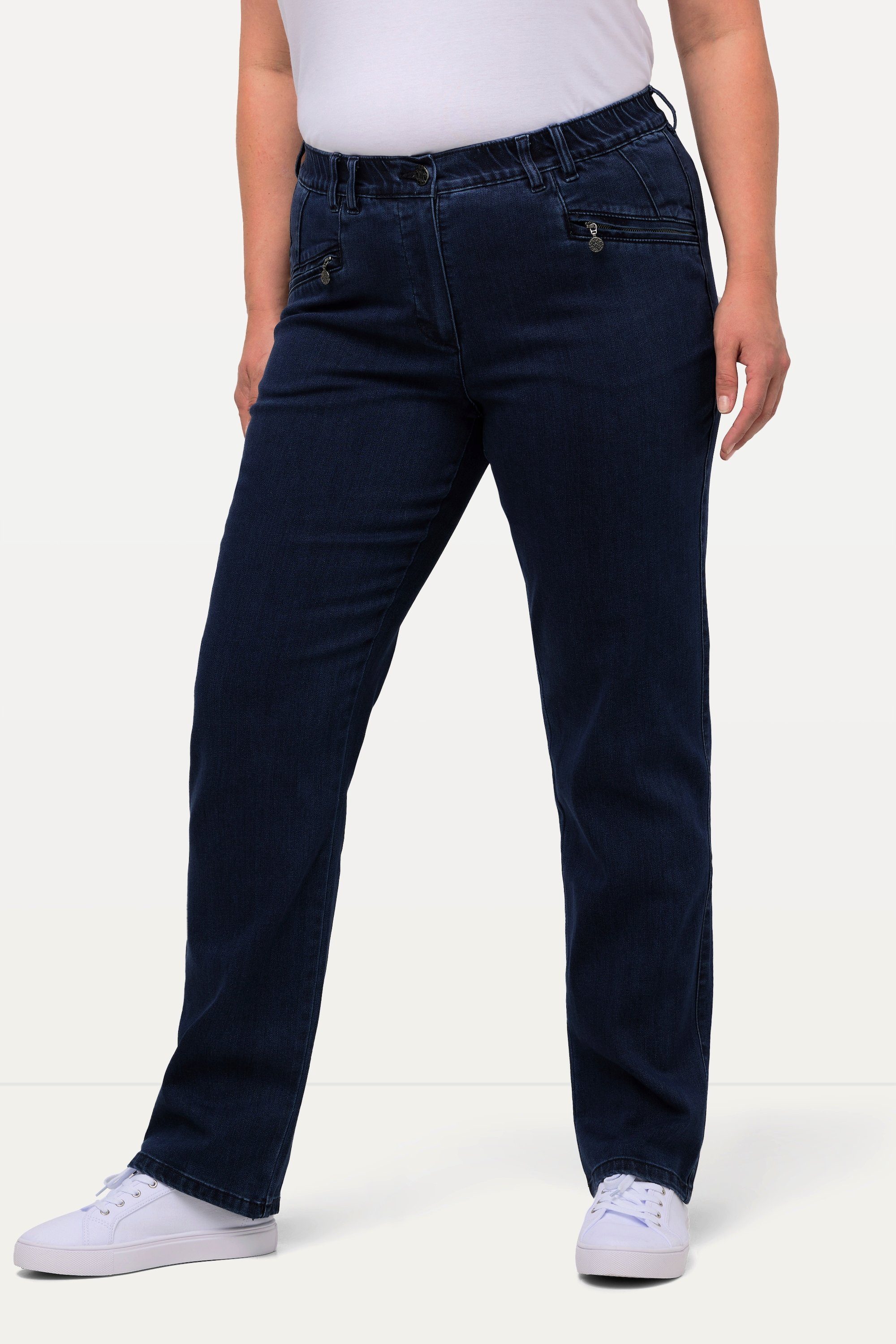 Regular-fit-Jeans Jeans Mony konisches Bein Reißverschlusstaschen