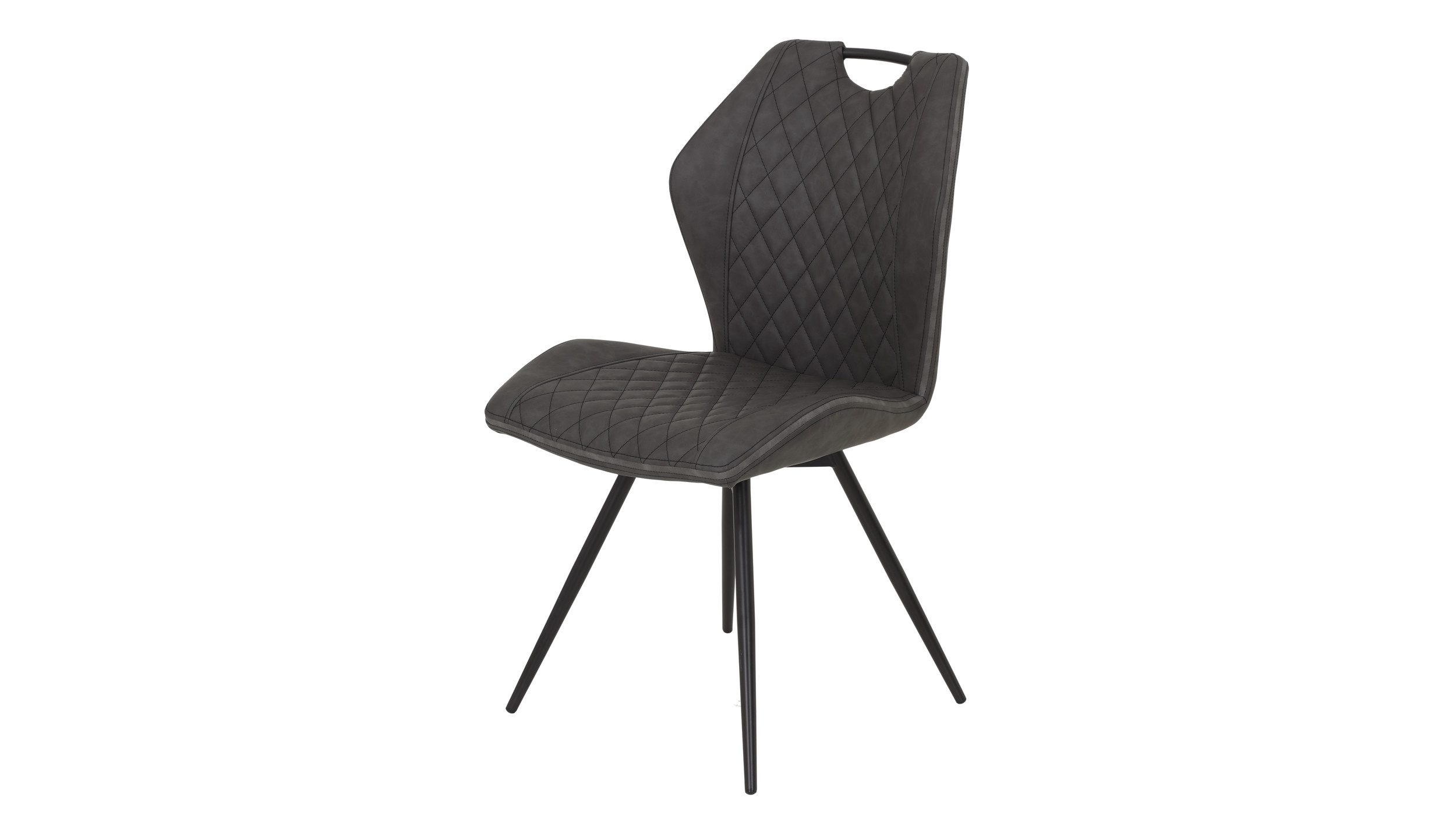 Die Möbelfundgrube® Polsterstuhl Polsterstuhl drehbar Esszimmerstuhl anthra günstig online kaufen