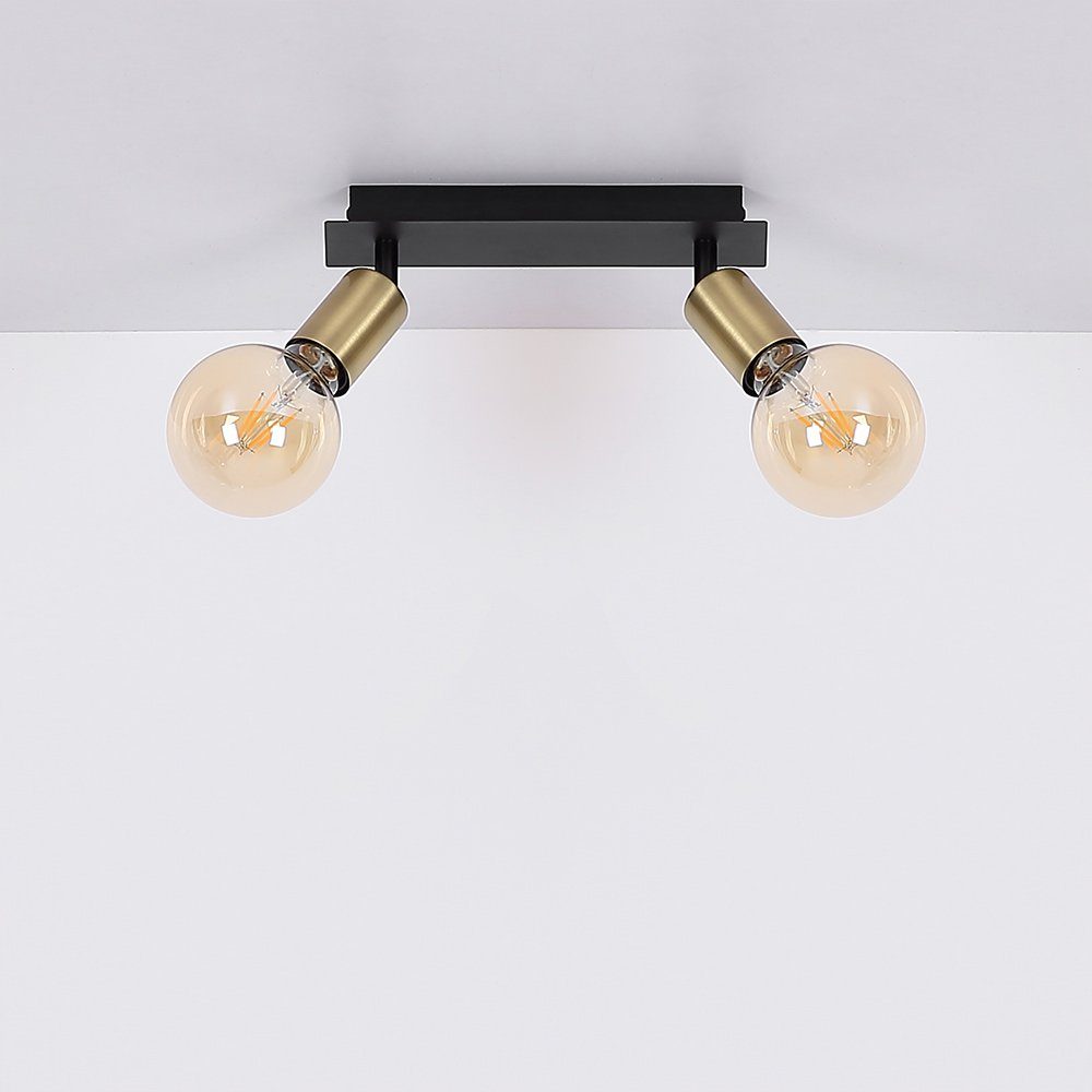 LED Wohnzimmerlampe Deckenspot, Globo nicht Spotlampe Deckenstrahler Wandleuchte schwarz Leuchtmittel inklusive, beweglich