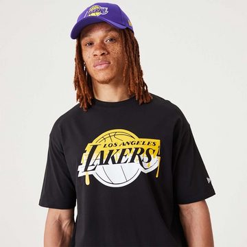 New Era Print-Shirt New Era NBA LOS ANGELES LAKERS Drip Logo Oversized Tee T-Shirt NEU/OVP