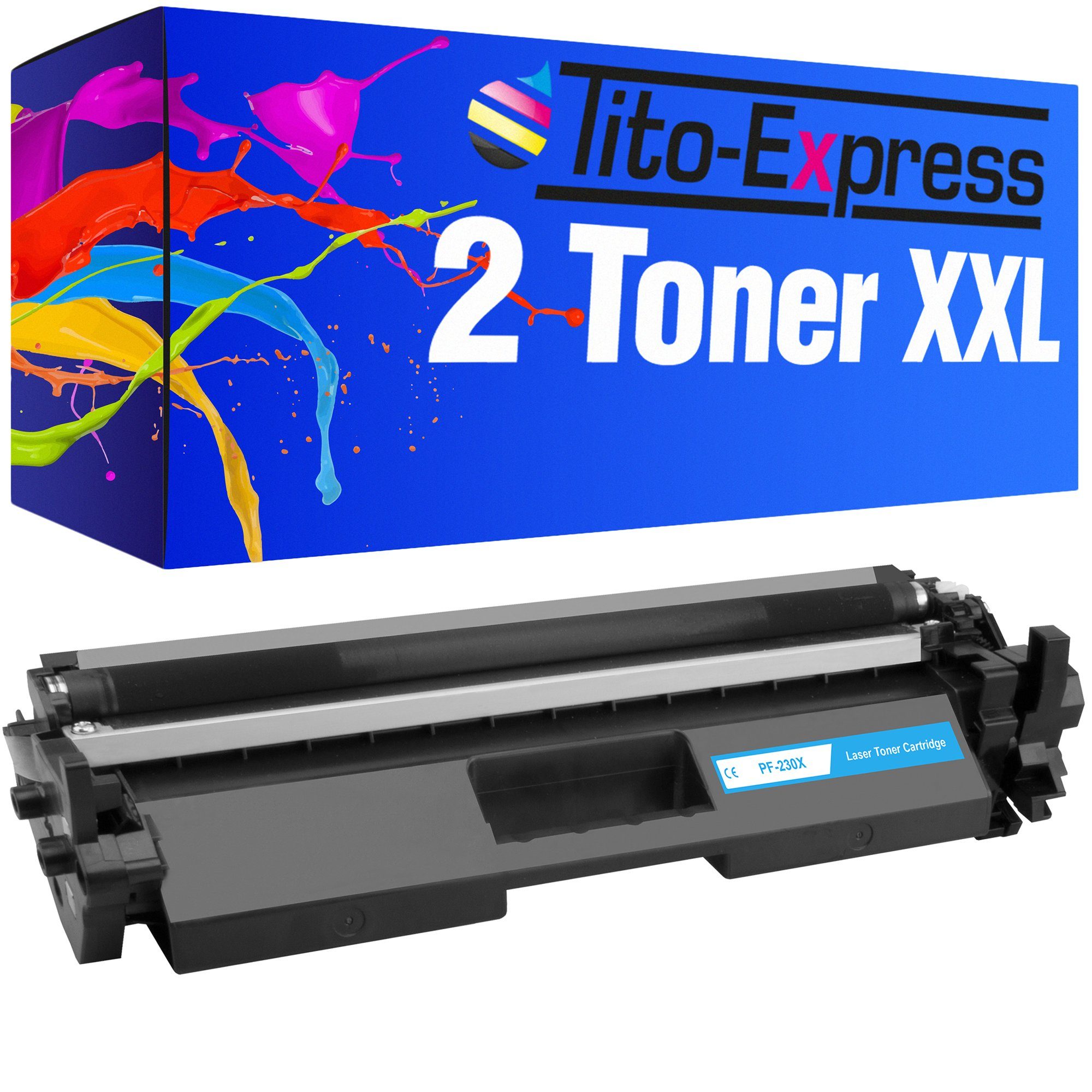 Tito-Express Tonerpatrone 2er Set ersetzt HP Toner CF 230 X CF230X, (Doppelpack, 2x Black), für Laserjet Pro MFP M227fdw M227sdn M227fdn M227 M203dw M203dn M203d