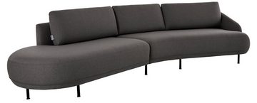 andas Ecksofa Bendik, Füße aus schwarzem Metall, Design by Morten Georgsen