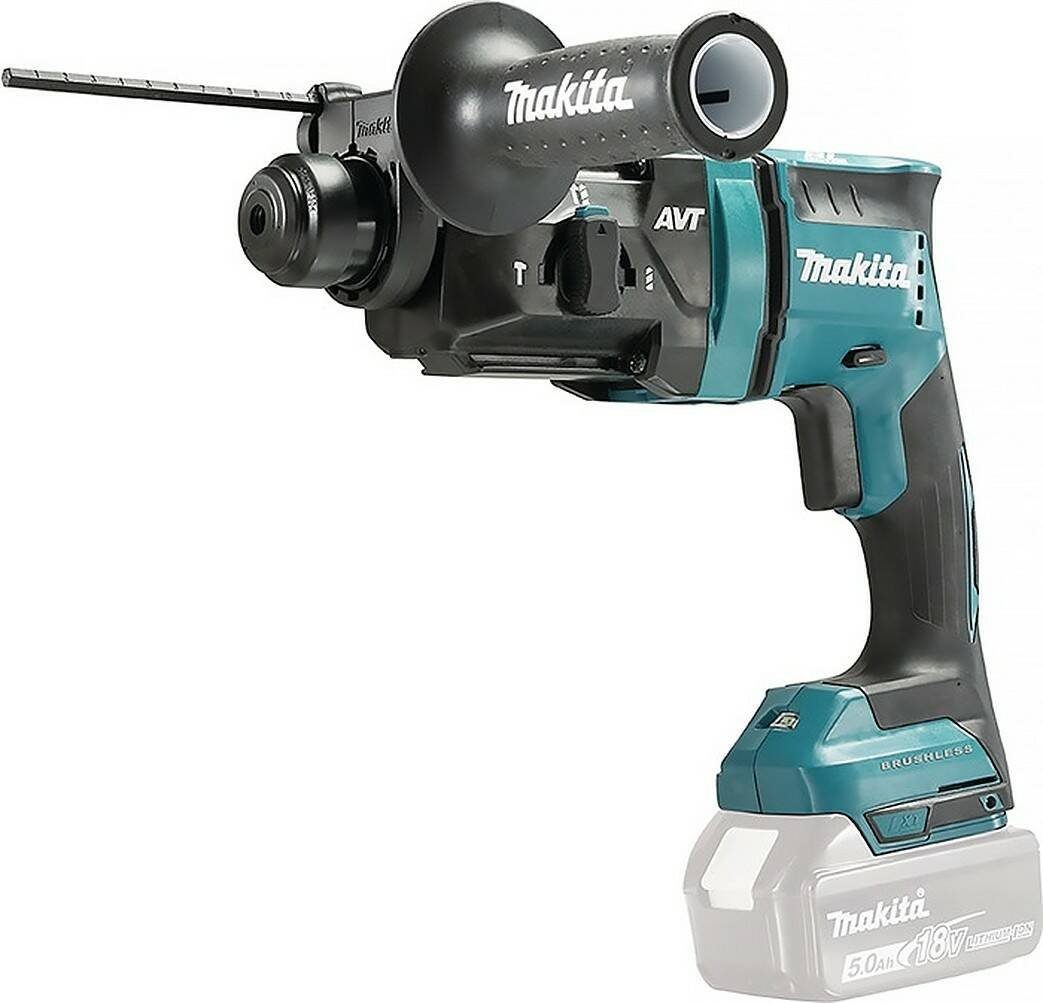 Makita Kombihammer DHR182Z, 18 V, max. 1350 U/min, (Solo, ohne Akku & Ladegerät), SDS-plus, Rutschkupplung, Regelelektronik