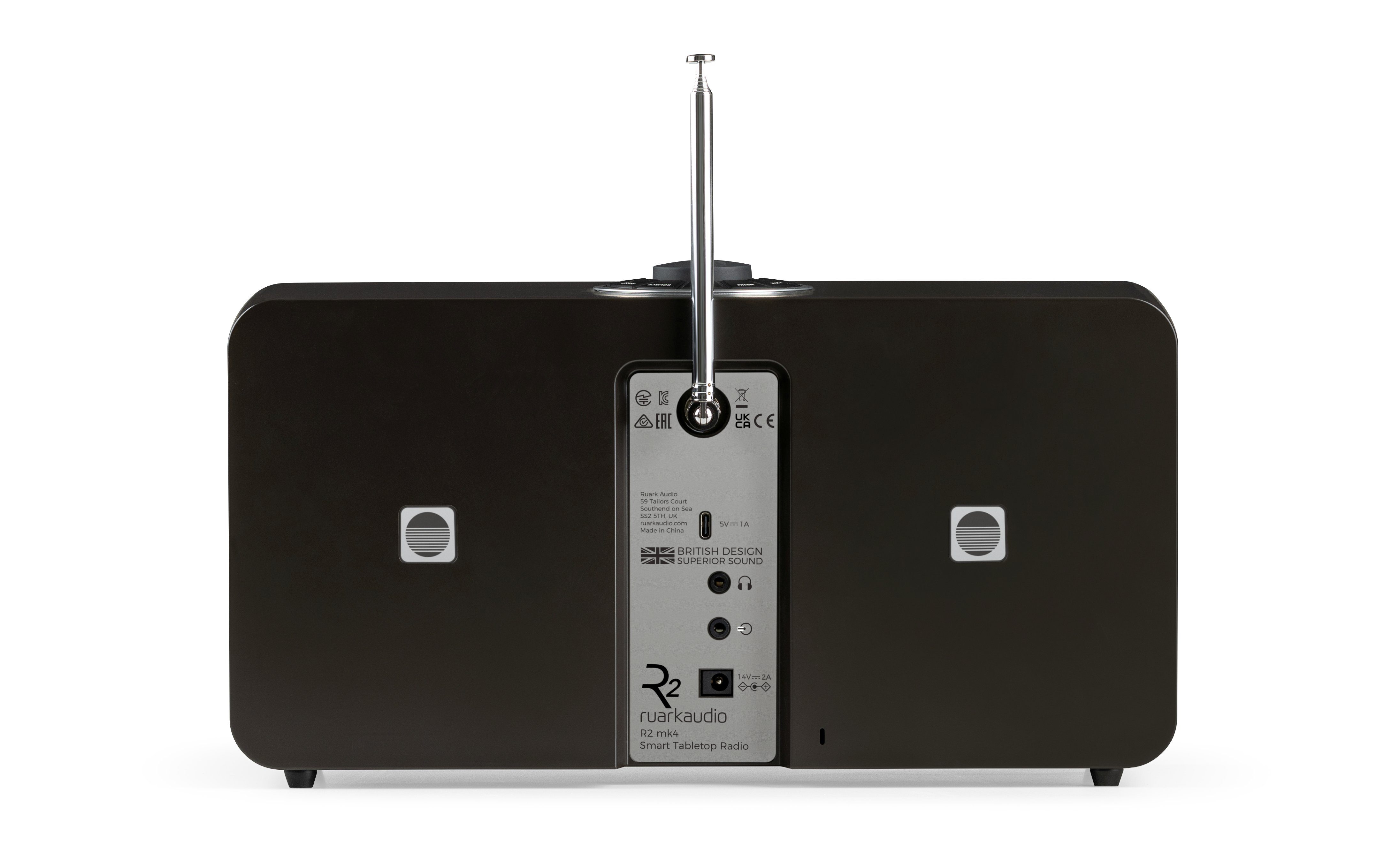 Wi-Fi-Streaming, Espresso Parent SmartRadio-Tuner, audio RUA-R2MK4-CRE, Globus für Bluetooth UA-R2MK4-ESP Fernbedienung, / ruark ruarkaudio 5, USB-C
