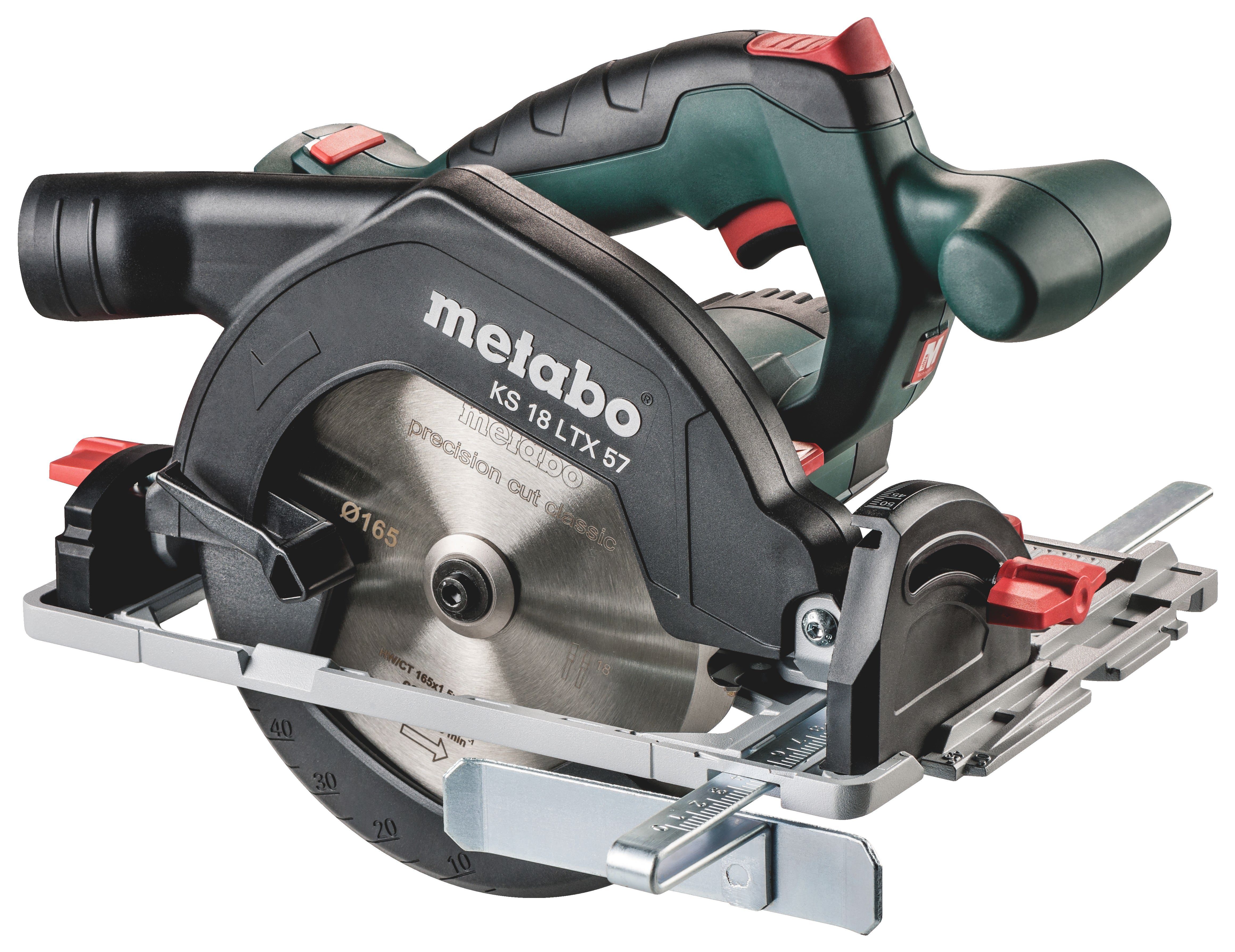 metabo Akku-Handkreissäge KS 18 LTX 57, Ohne Akku in MetaBox 340 günstig online kaufen
