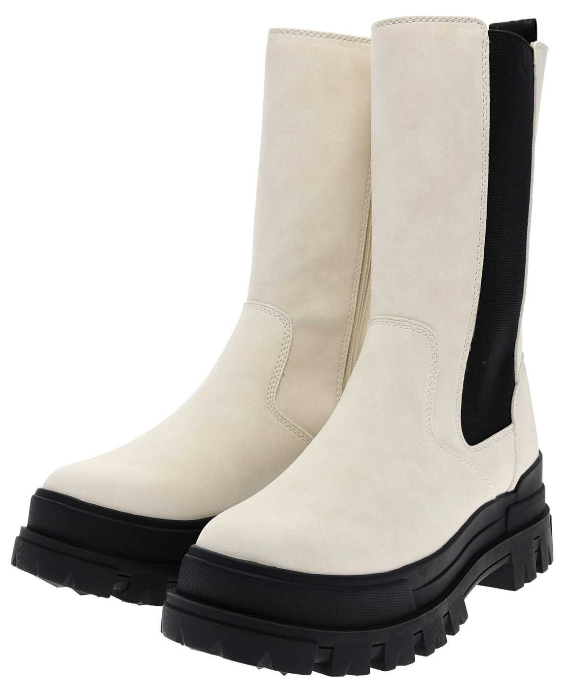 Buffalo ASPHA CLF CHELSEA HI WEIß Stiefelette Vegane Damen Chelsea