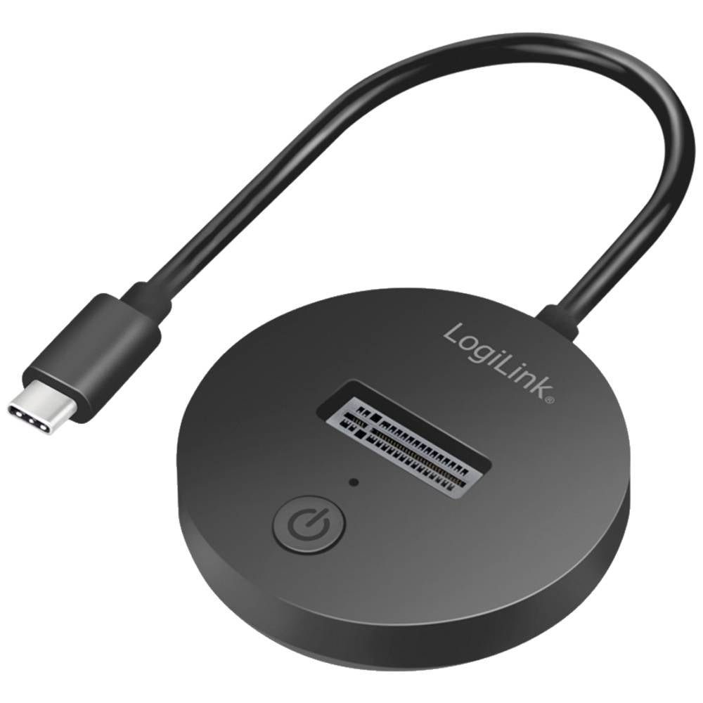 LogiLink Festplatten-Dockingstation USB 3.2 (Gen 2) mobiler Quickport für M.2 NVMe