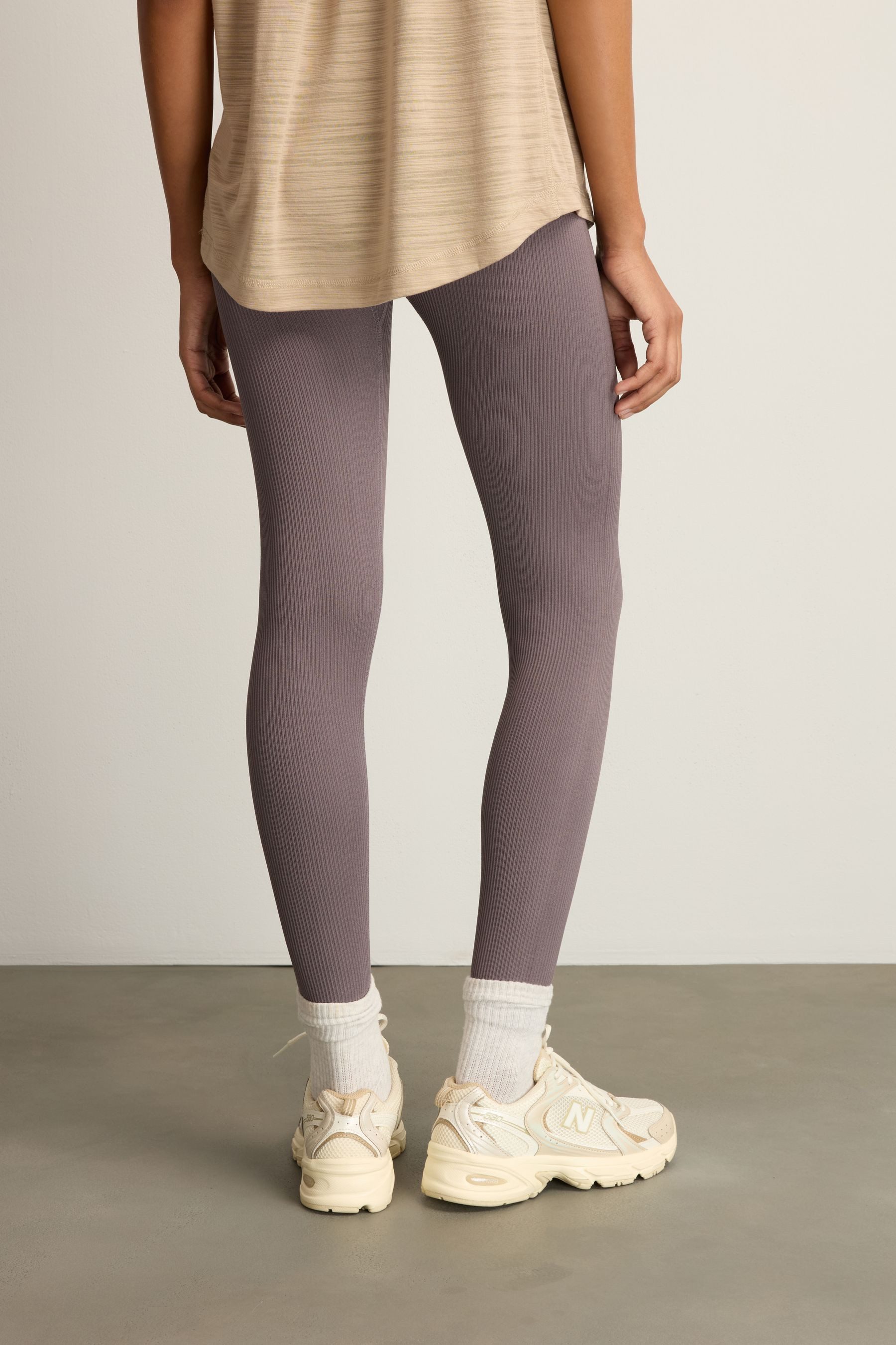 Next Highwaist Leggings Gerippte Hochbund-Leggings im günstig online kaufen