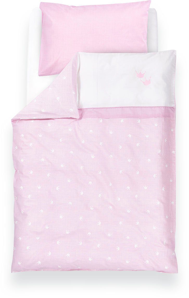 Träumeland Babybettwäsche kuschelweiche Bettwäsche Krone, Jersey, günstig online kaufen