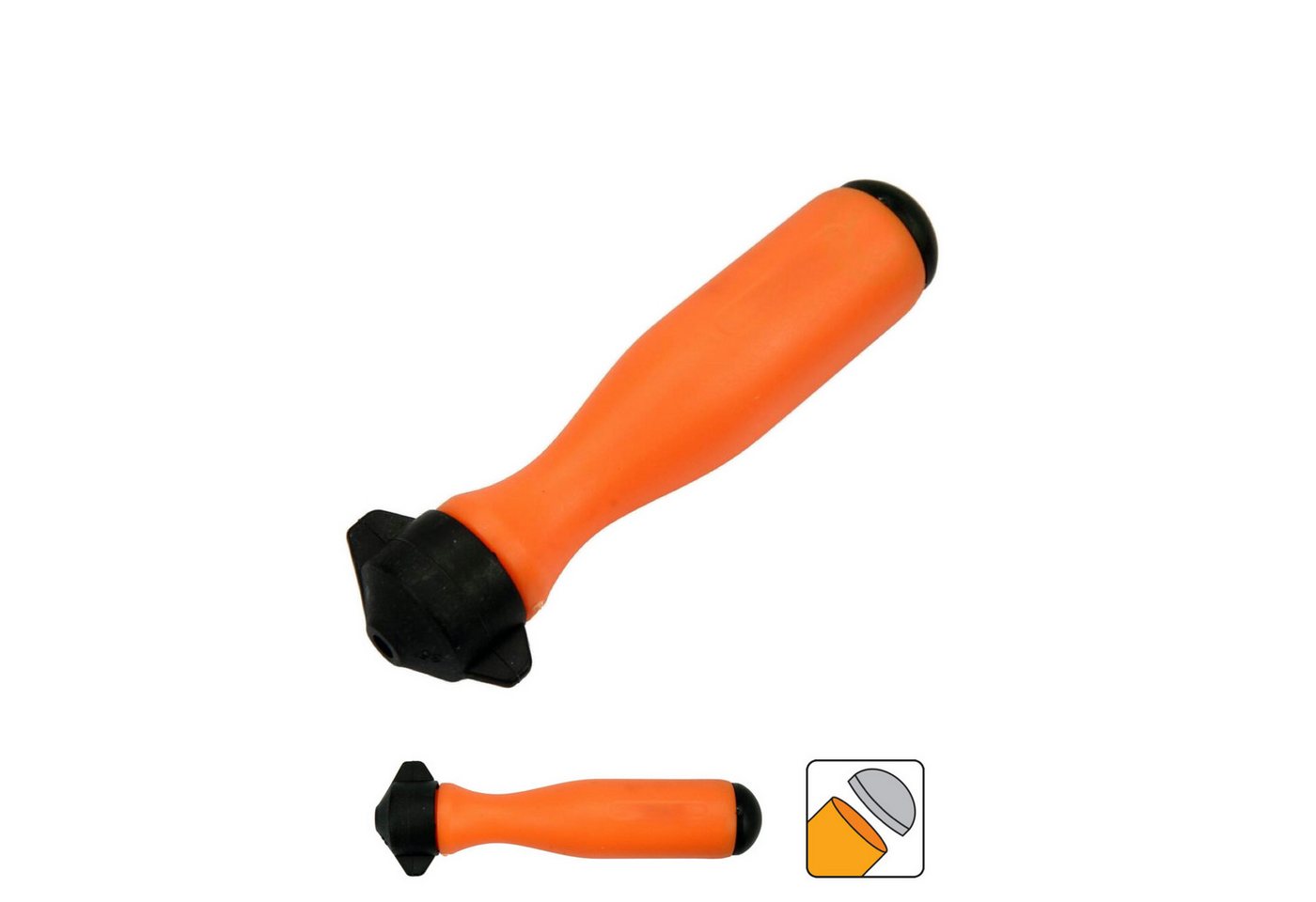 TRIZERATOP Feile Feilenhalter für Rundfeilen Ø 4,0mm, (Schraubbarer Feilengriff für Rundfeile 4,0 mm, 1 St)