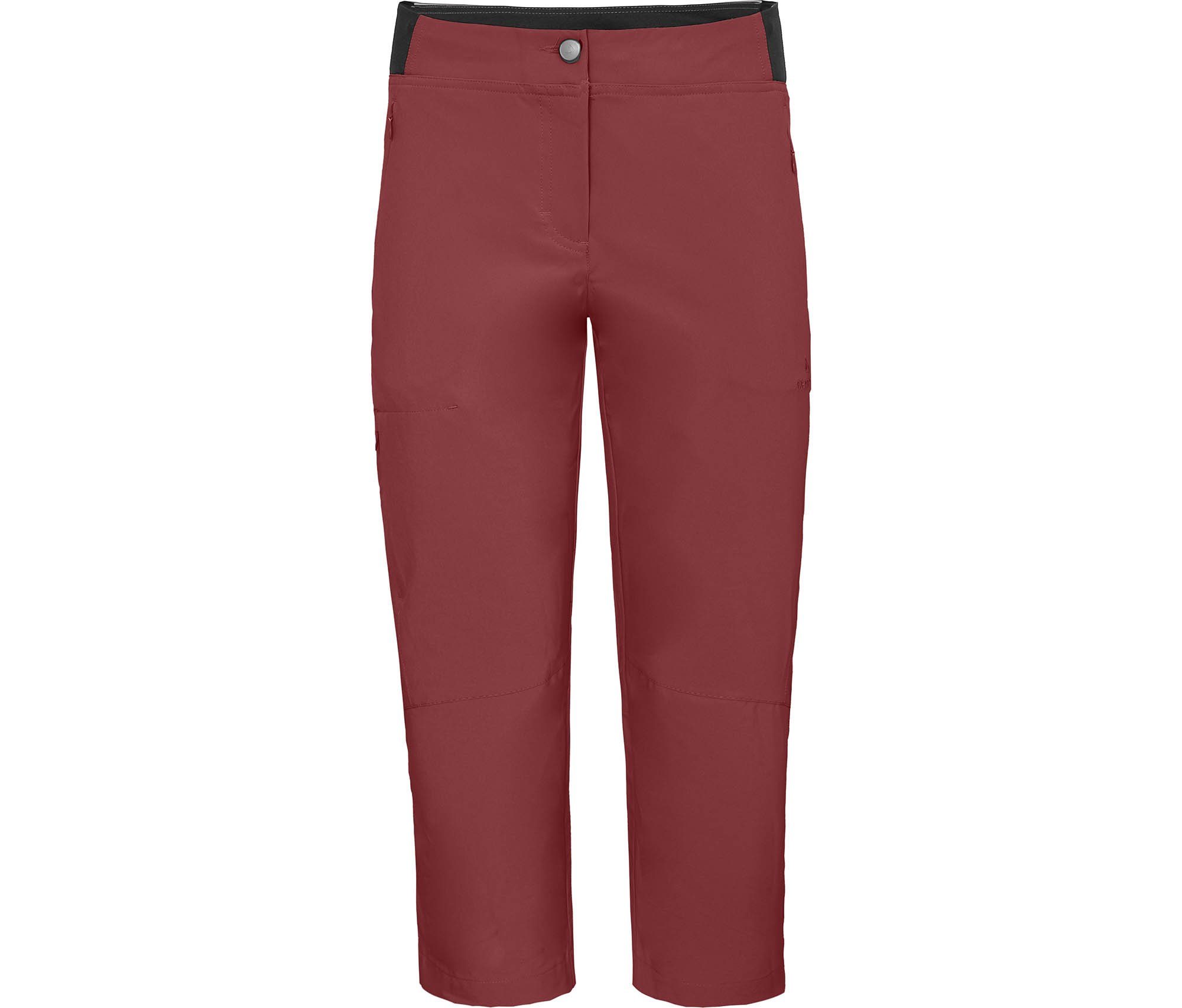 Bergson Outdoorhose AALBORG Vario sportlich, Wanderhose, (slim) elastisch, recycelt, 7/8 Damen rot 7/8 Normalgrößen, braun