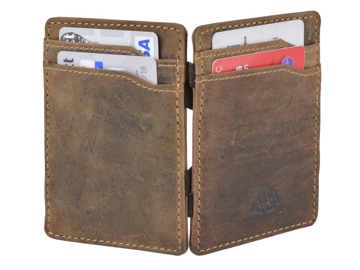 Vintage, Minibörse Greenburry Wallet, Magic Kreditkartenfächer, Geldbörse