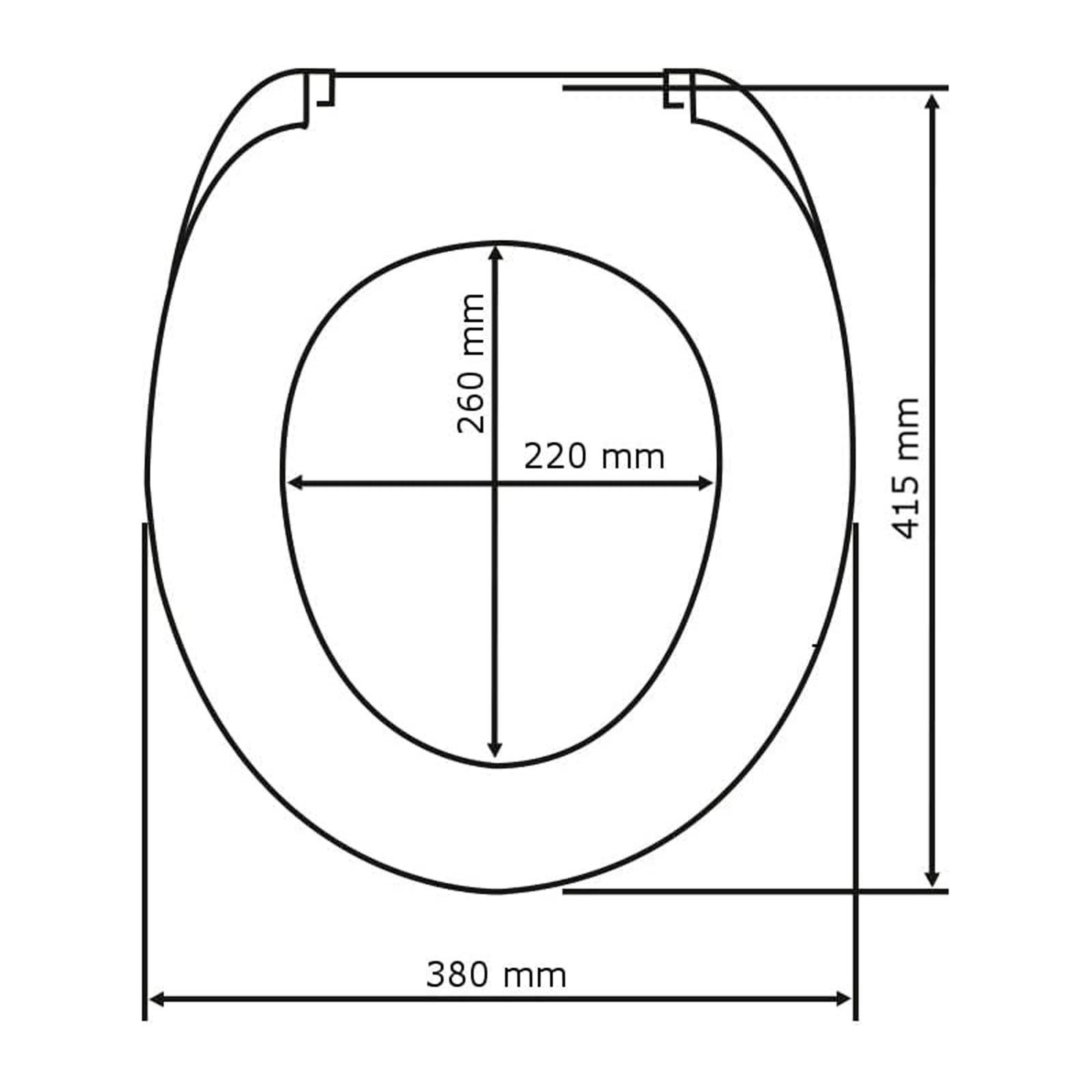 WENKO WC-Sitz WC Toiletten SitzToilettensitz, MDF Sandbeige Matt