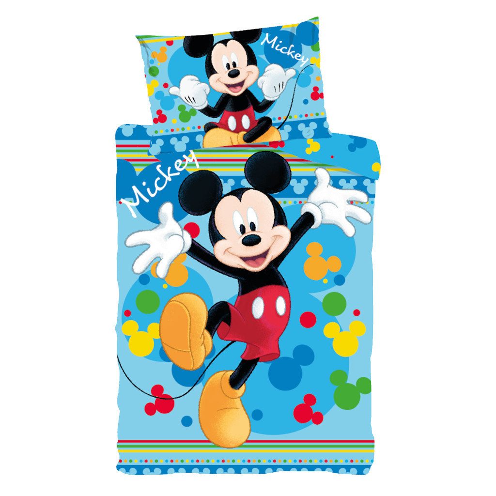 Disney Bettwäsche Disney Mickey Joyful Kinderbettwäsche günstig online kaufen
