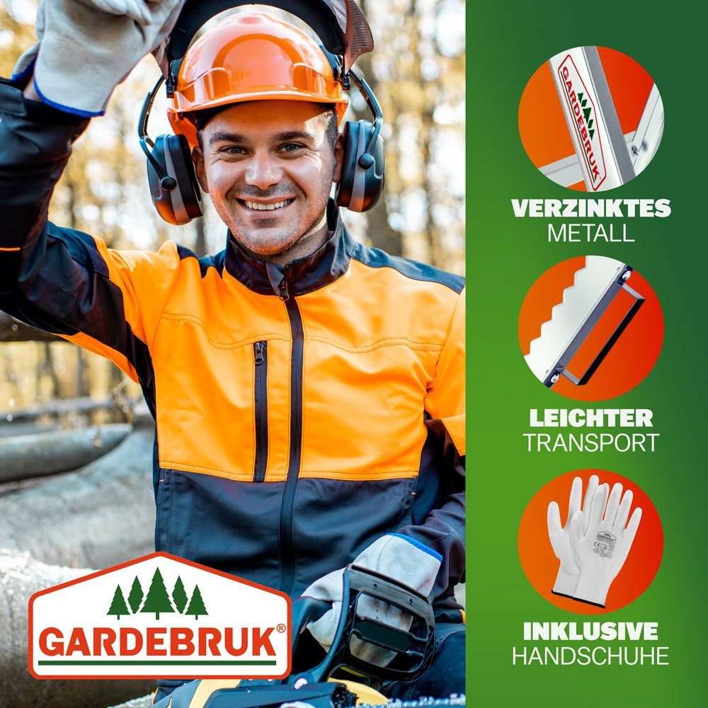 monzana Sägebock, Metall 83x81x88cm verzinkt 150kg Sägegestell Holzsägebock Säge