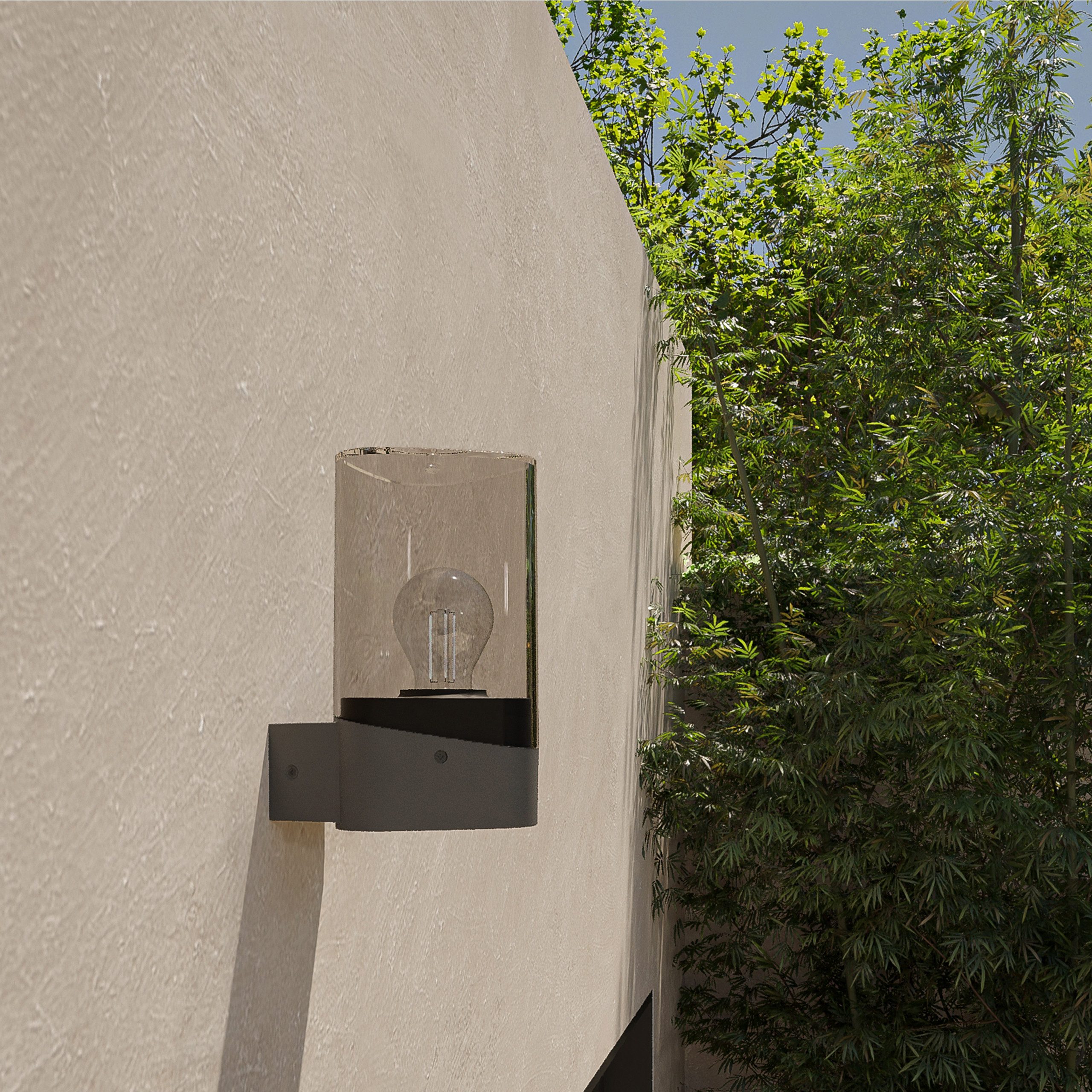 Philips LED Außen-Wandleuchte Outdoor Ultra-Efficient Nayl, LED fest integriert, Warmweiß, inkl. Ultraeffizienter Lampe, 2700 Kelvin, 800 Lumen, IP44, anthrazit