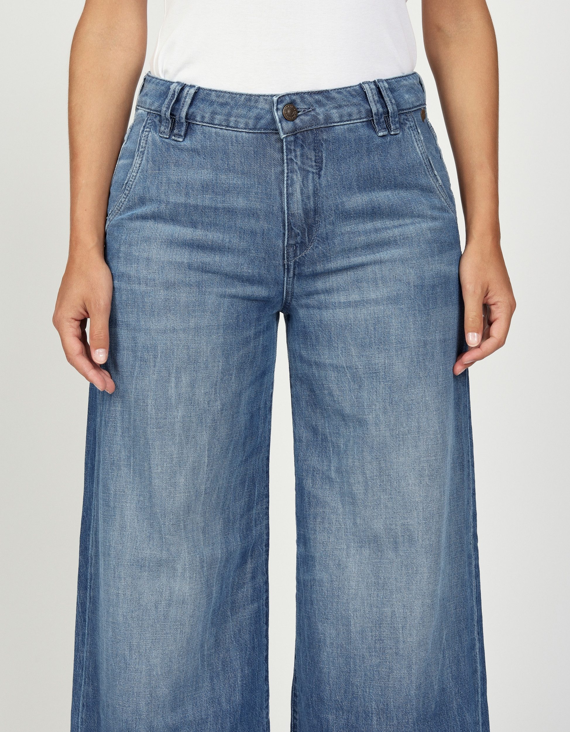GANG Weite Jeans 94MONA - modische Damenjeans mit weitem Bein - Wide Fit Denim - Baggyj
